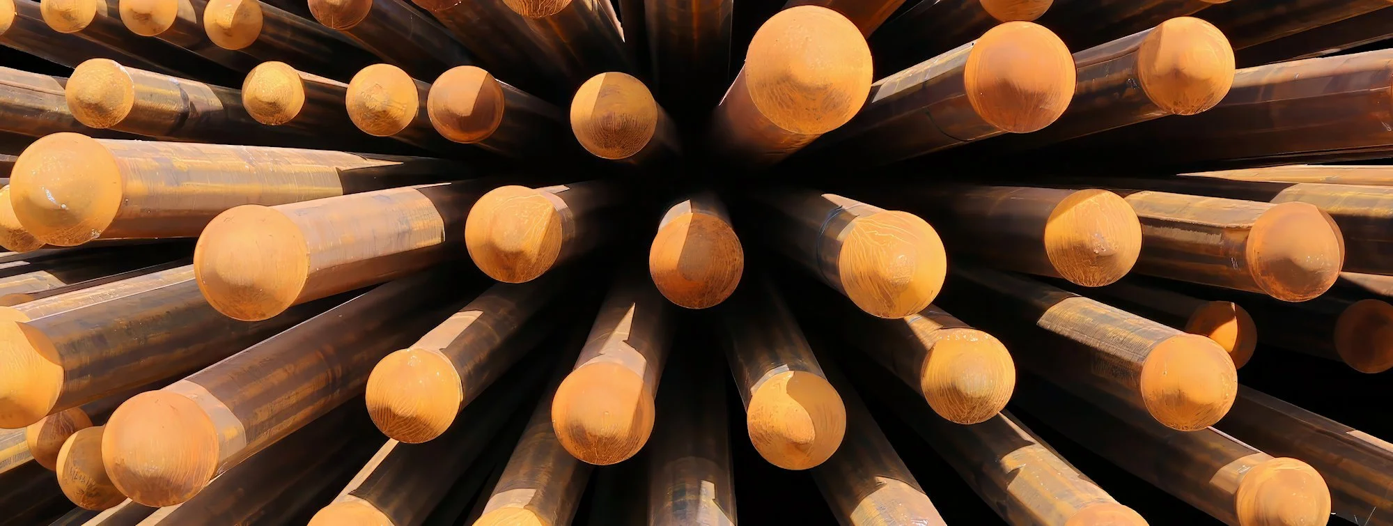 181001.A.02.N.01 - Stack of Steel Piles