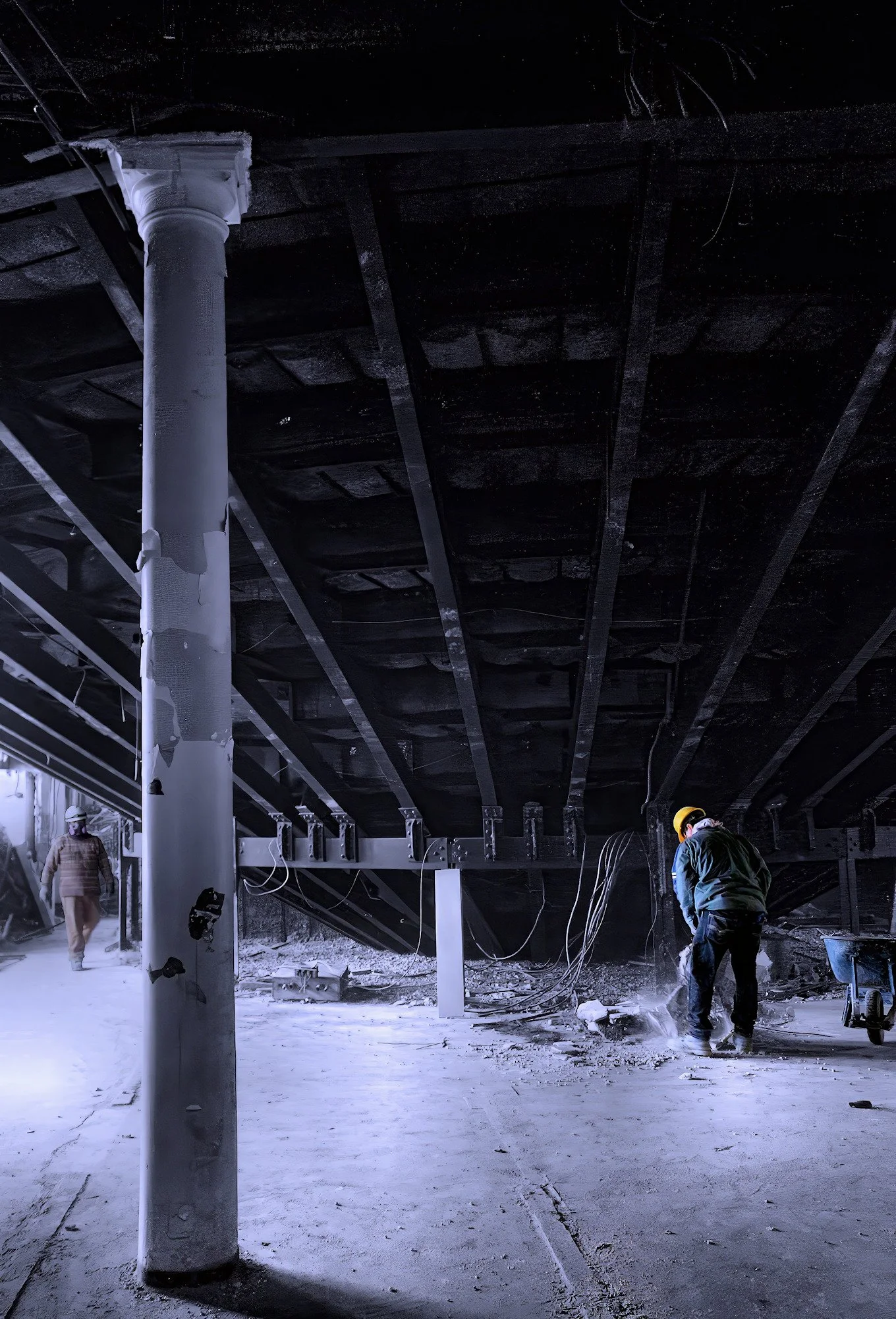 Demolition Historic Building Jackhammer