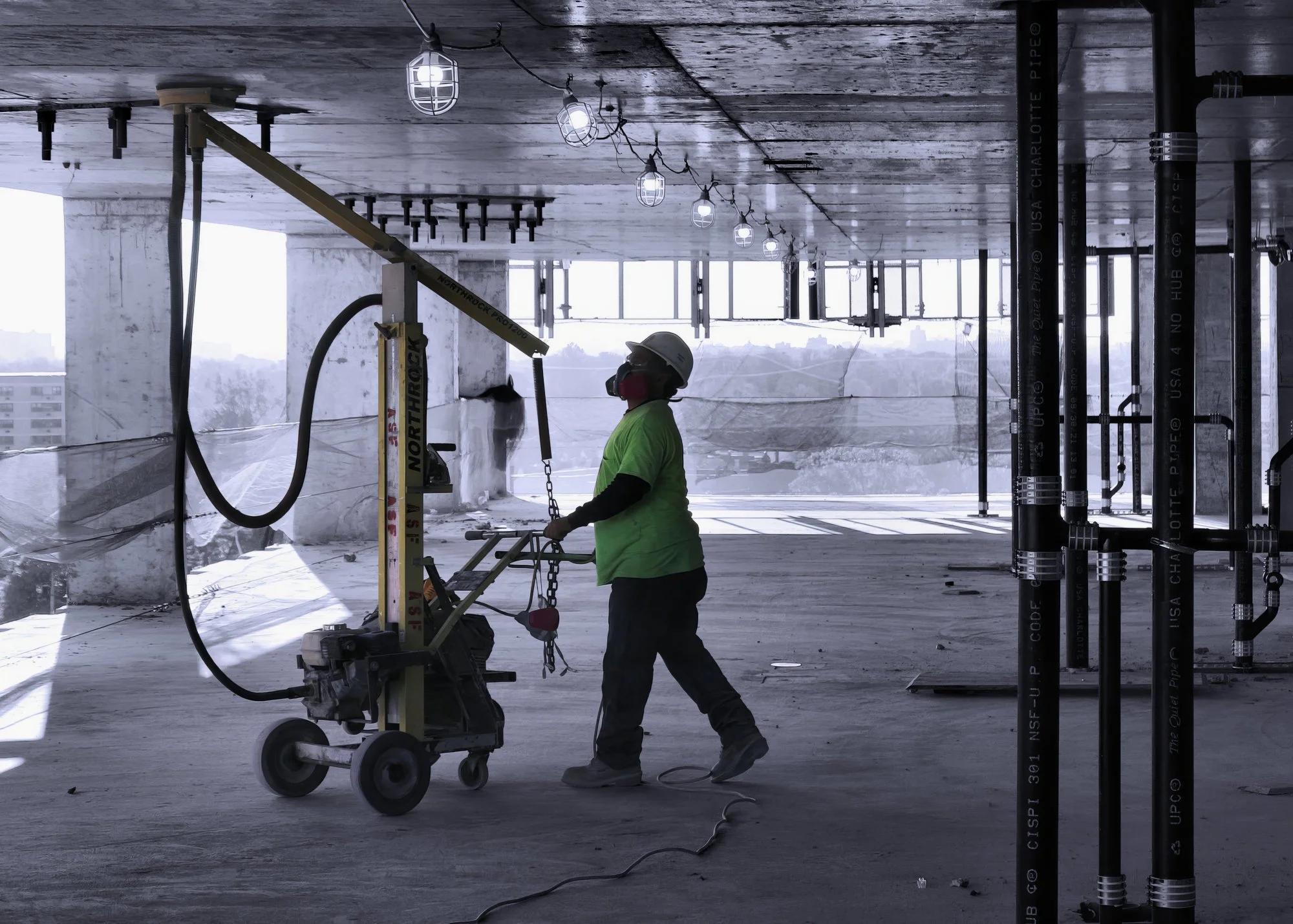 211108.A.03.Y.01 - Grinding the Underside of a Concrete Deck at Ridges Caused by Form Joints