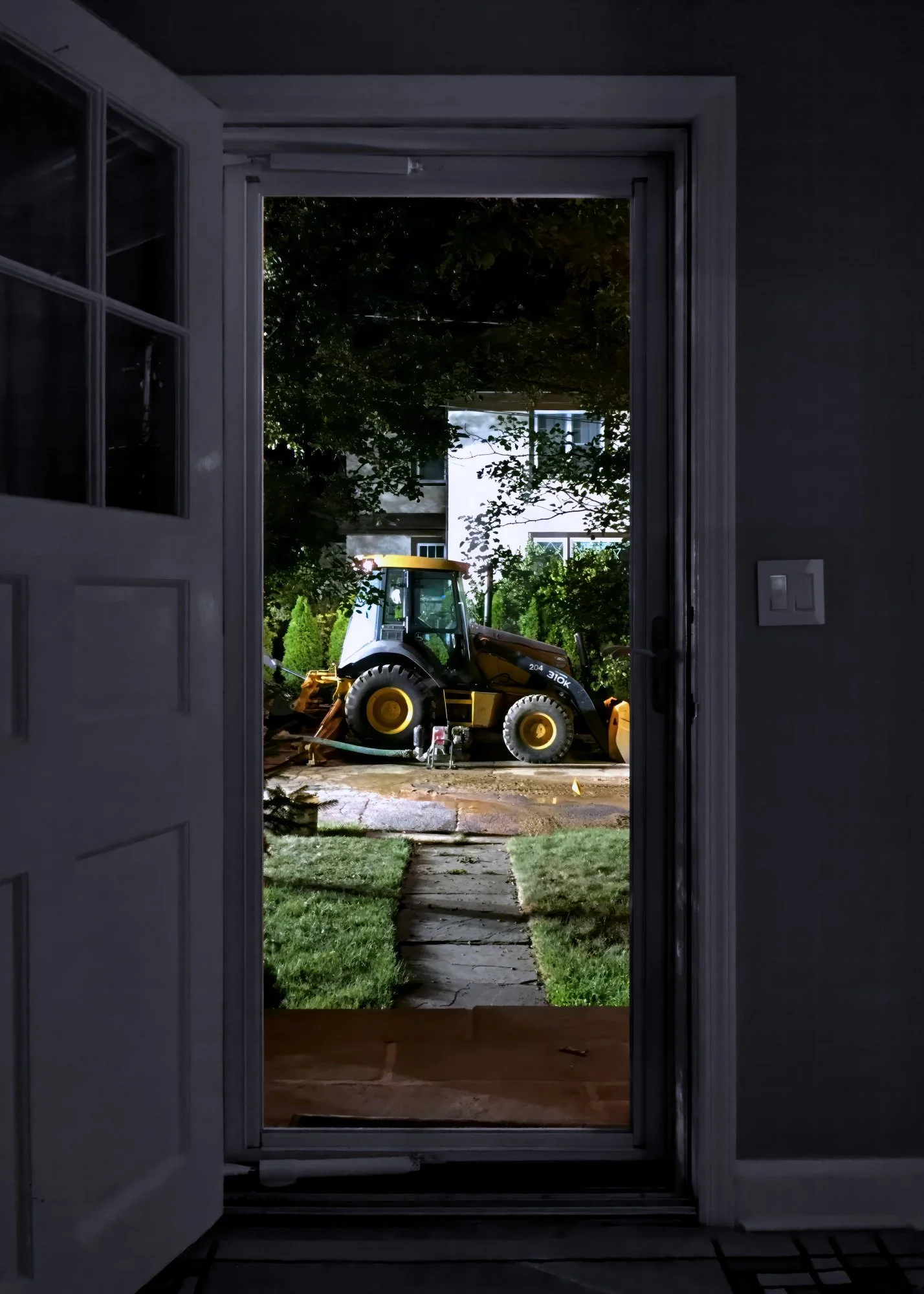 160913.A.18.N.01 - Broken Street Water Pipe Repair as Seen from my Front Door