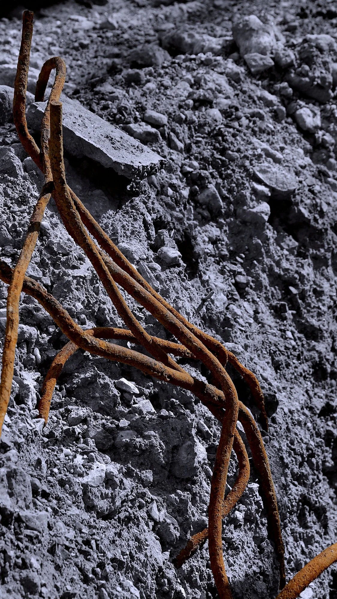 230809.D.01.N.01 - Old Rebar from a Concrete Foundation Found During Excavation 