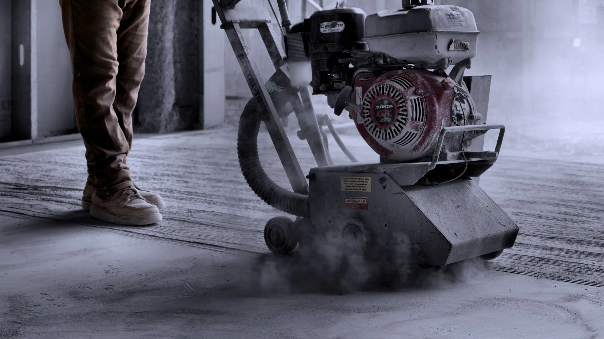 231121.A.04.Y.01 - Grinding a Concrete Floor (which as too high)