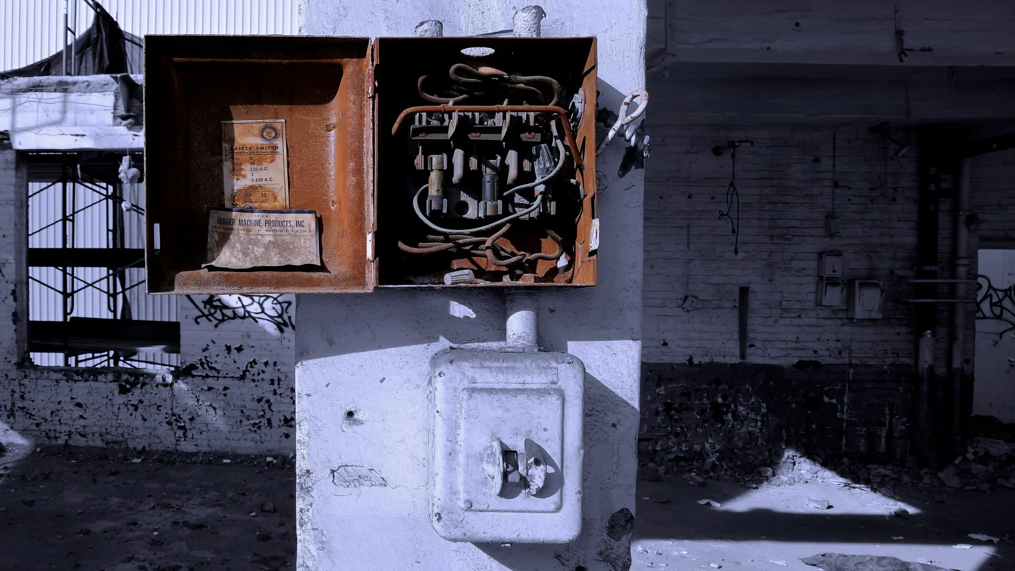 190311.A.11.N.01 - Old Fuse Box in Building being Demolished