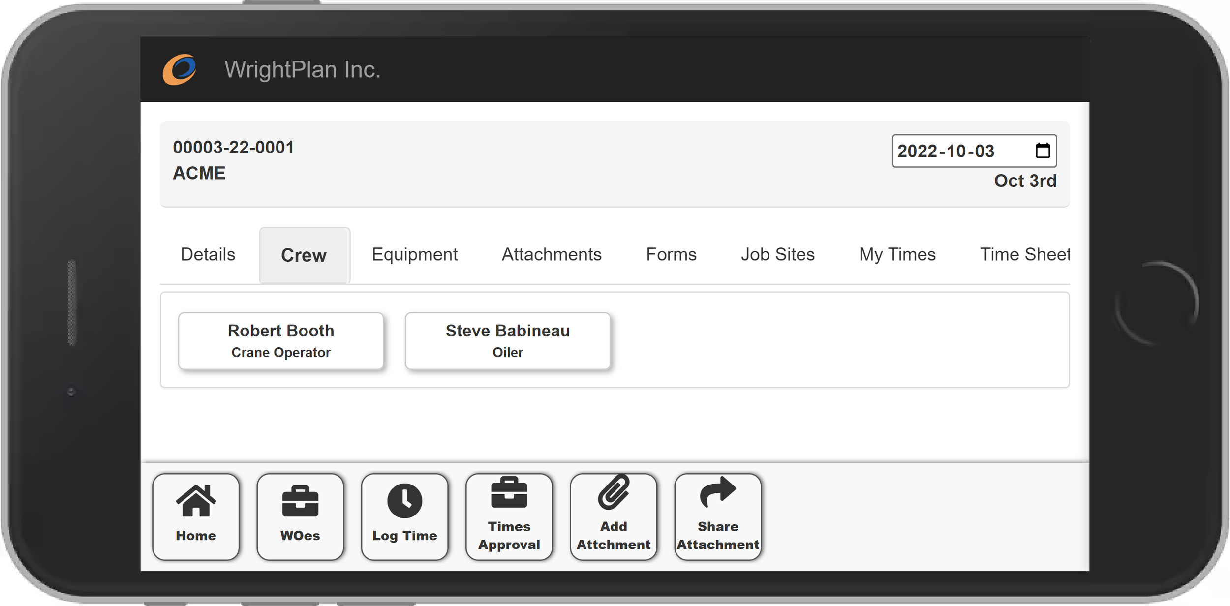 Crane Rental Timesheet Tool Helps Foreman Reduce Duplicate Data Entry