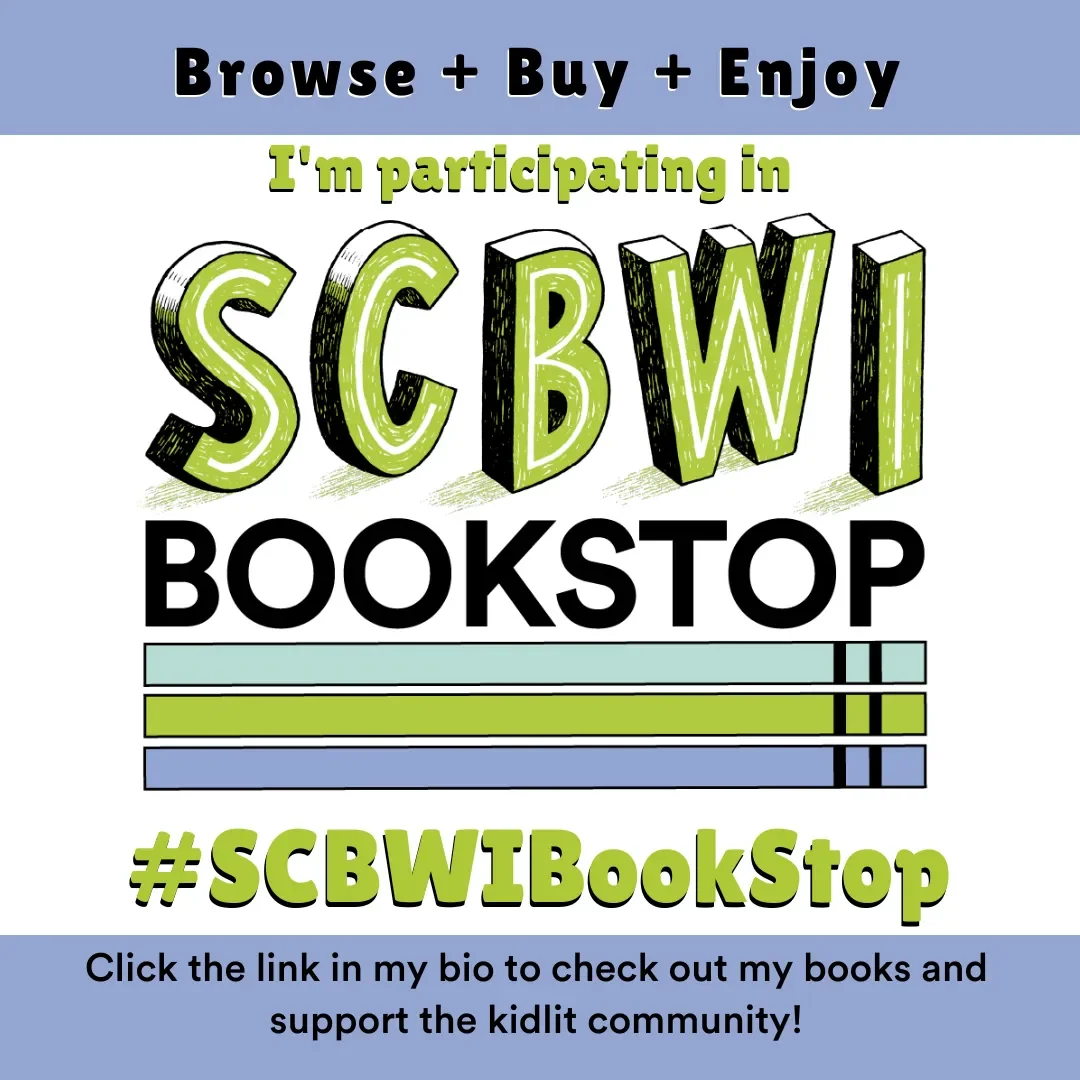 Browse + Buy + Enjoy. I'm participating in SCBWI BookStop. #SCBWIBookStop