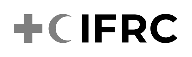 The logo of the International Federation of Red Cross and Red Crescent Societies (IFRC), featuring a red cross and a crescent symbol.