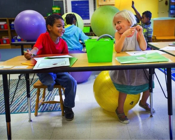 Leschi Elementary School Students from our Montessori Blended model love(d) learning together