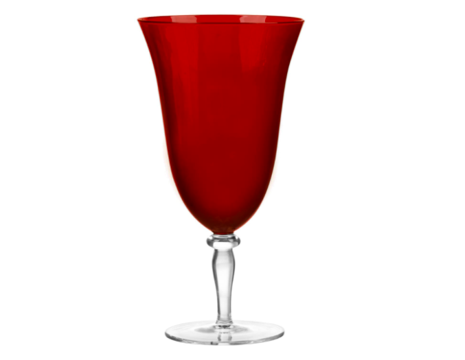  Qualia - Garnet Red Water Goblet