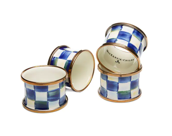 MacKenzie-Childs - Royal Check Enamel Napkin Ring