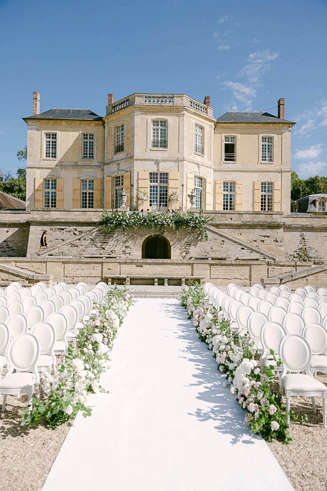 Luxury Wedding Venue - A beautifully decorated luxury wedding venue in France, showcasing the elegance of the event