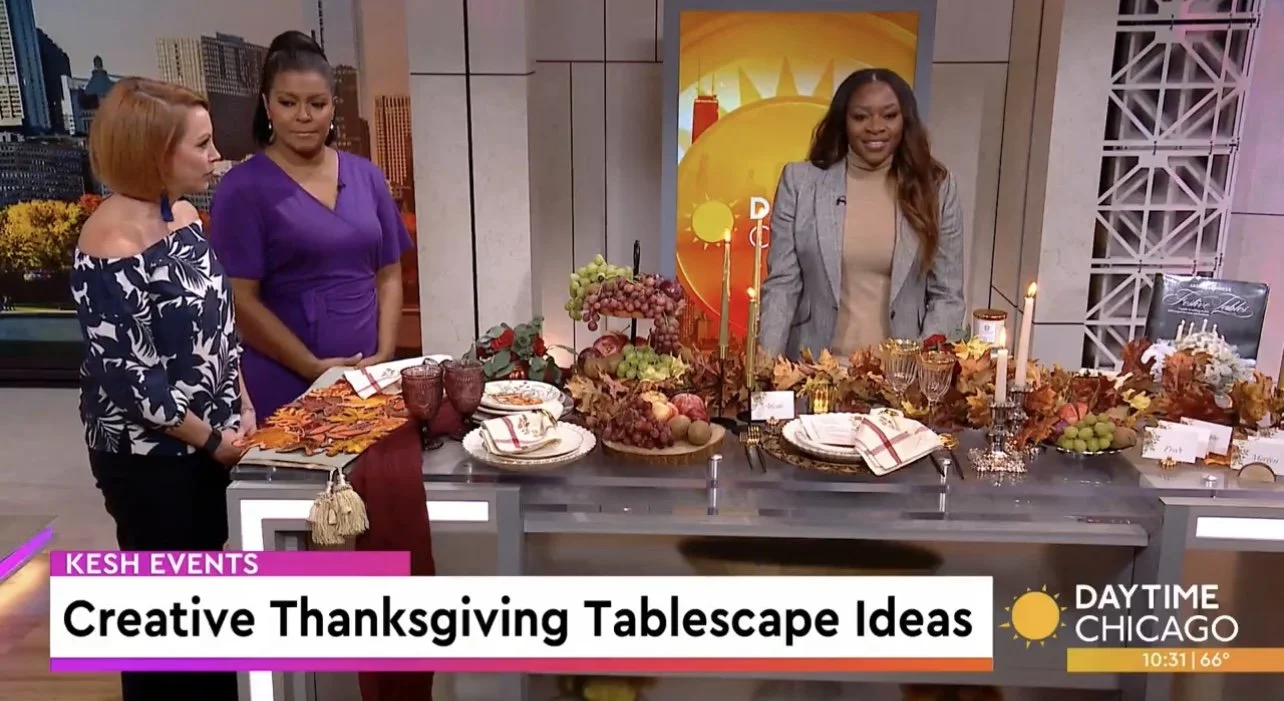 Akeshi Akinseye on TV sharing Thanksgiving tablescape tips