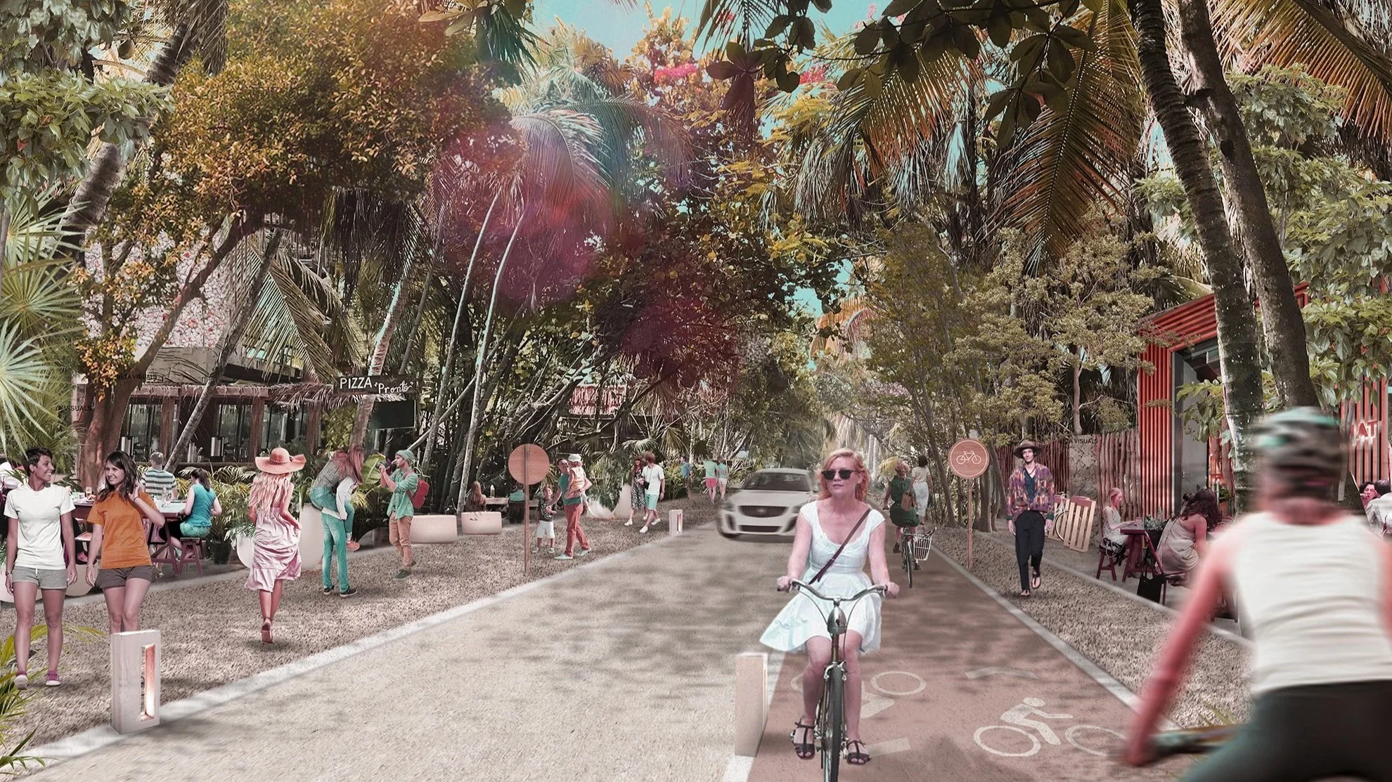 Renovación de espacio público y movilidad en Tulúm