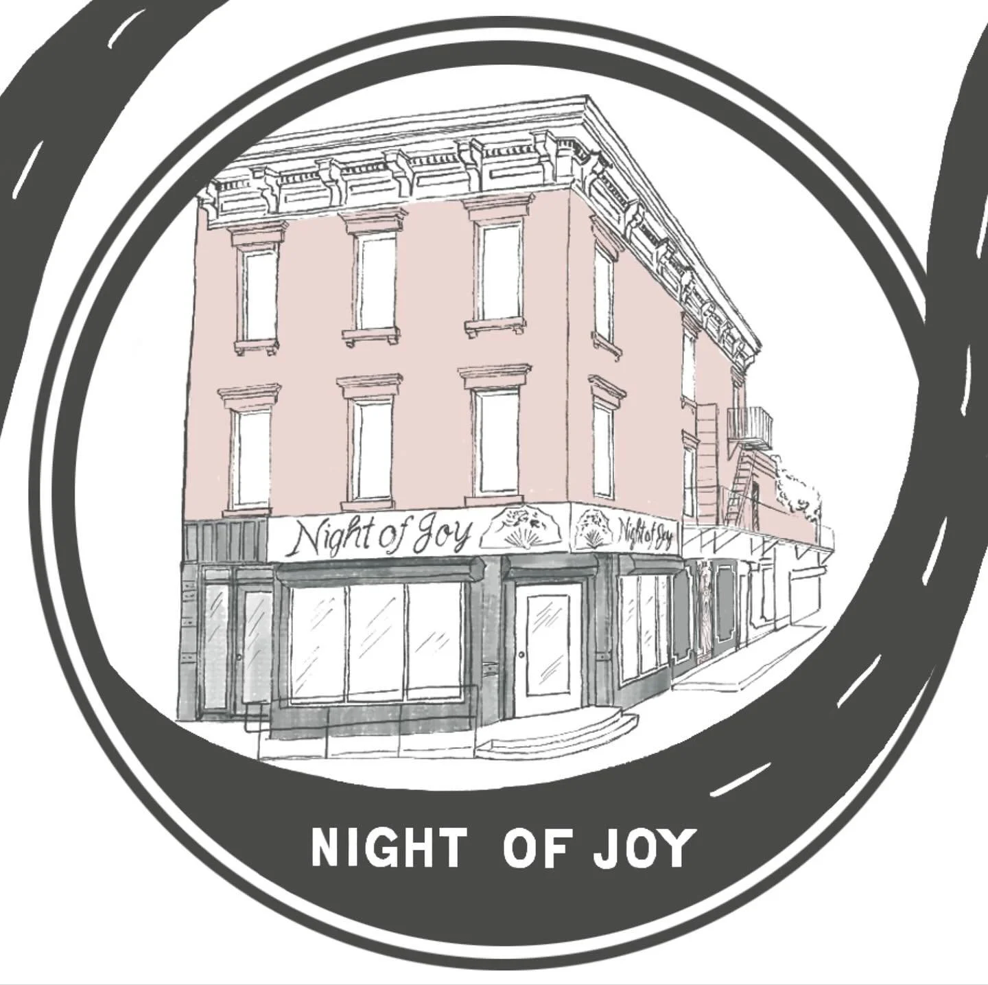 Another very cool bar on our list for the upcoming promo: &ldquo;ALL BARS LEAD TO KELLOGGS&rdquo;. Night of Joy has the coolest hand painted sign over the entrance at 667 Lorimer St at Meeker Ave. 🩷💚The owner said she designed the first floor to fe