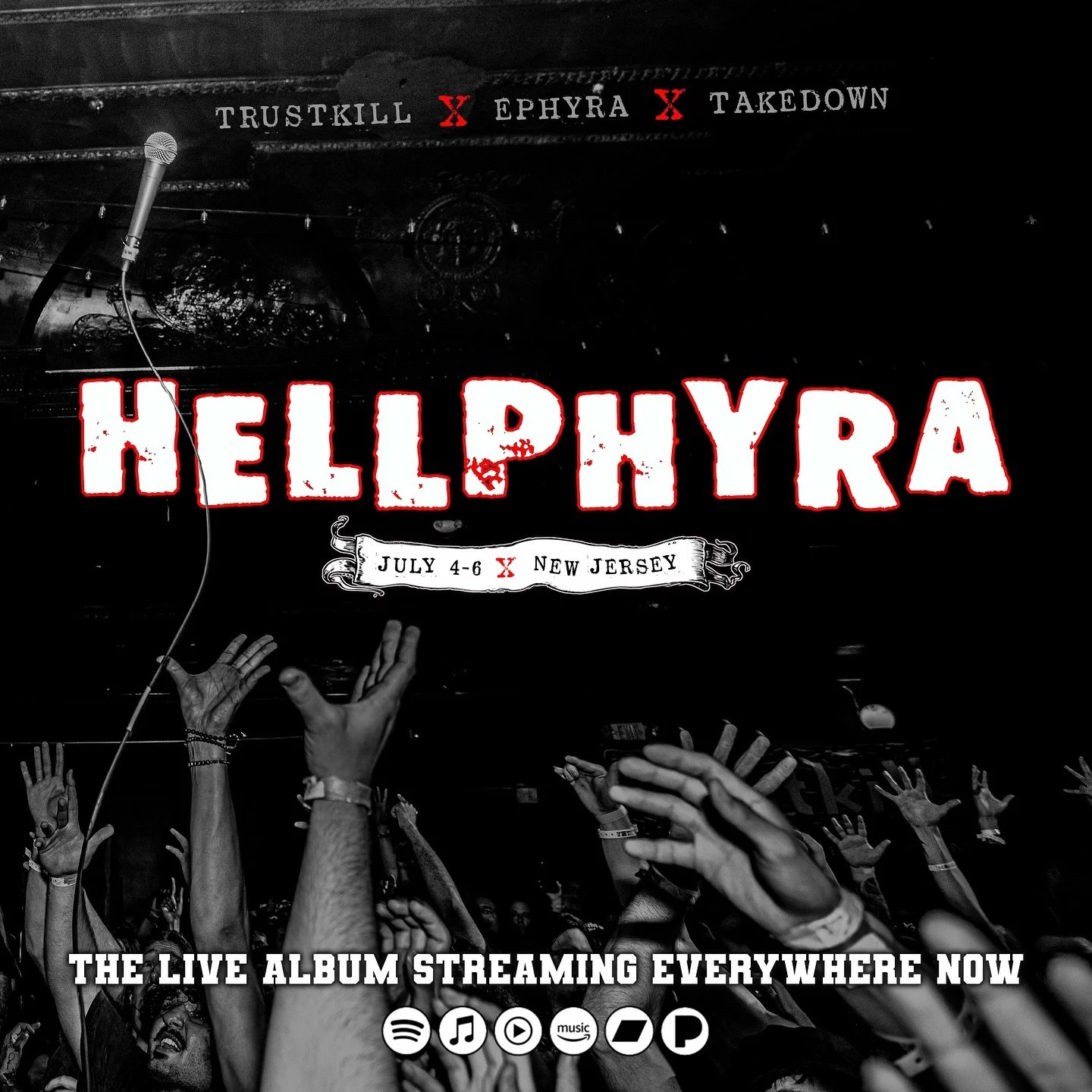 Hellphyra 2025 ☠️ the live album is streaming everywhere now featuring Dying Fetus, Prayer For Cleansing, Disembodied, Eighteen Visions, E-Town Concrete, It Dies Today, Beyond Repair, Haywire, Bayway, Balmora and 36 more bands.

Stream at Hellphyra.c