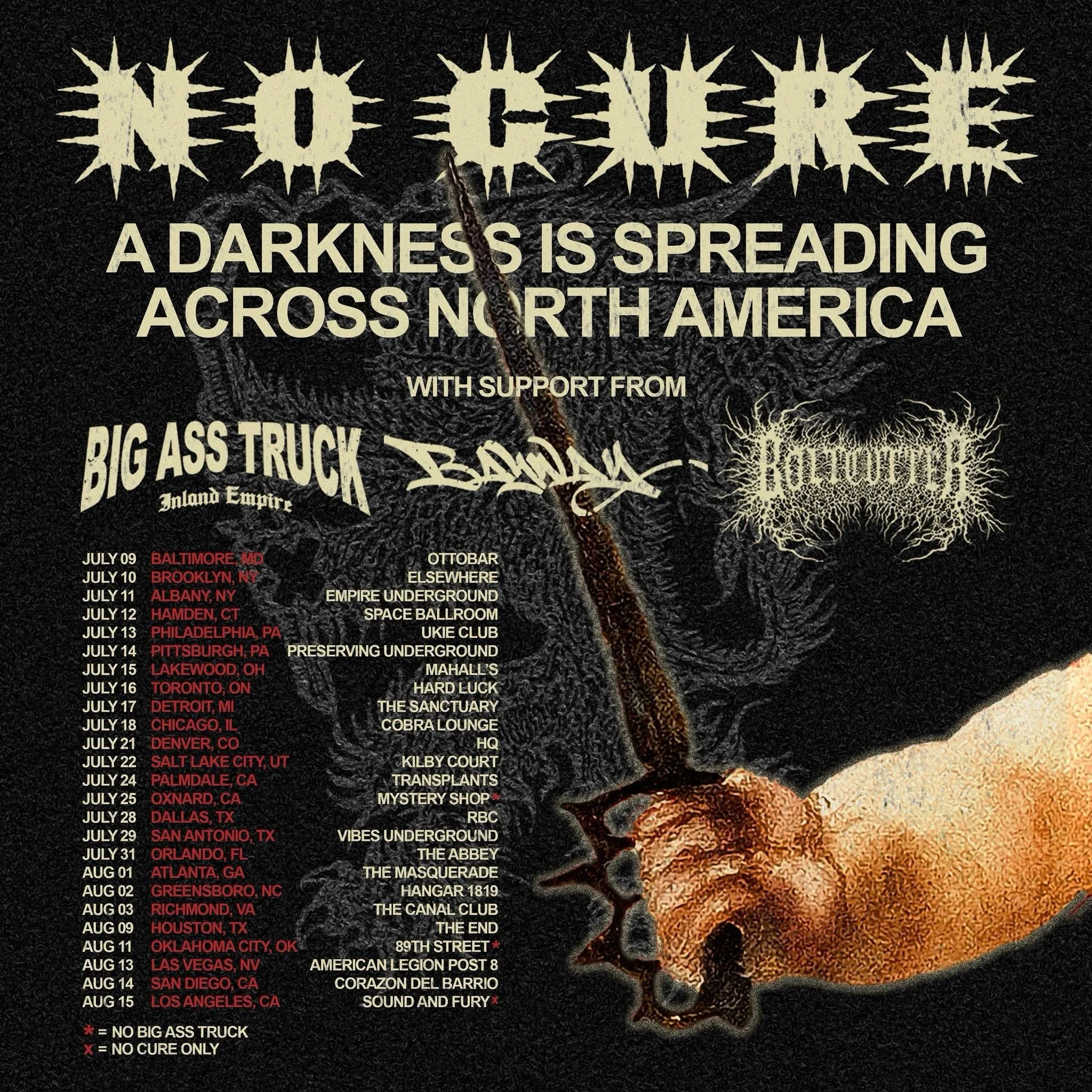 BAYWAY will tour this summer with NO CURE 🚫💉 and BIG ASS TRUCK 💪🍑🚚