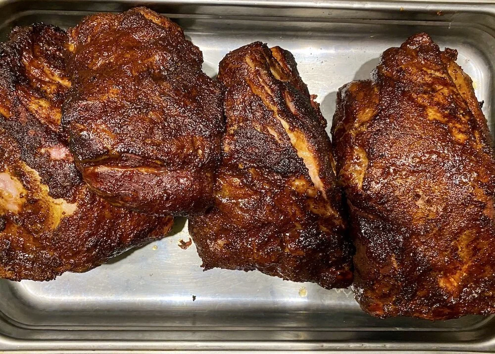 Pork butt for pulled pork bbq catering sandwiches