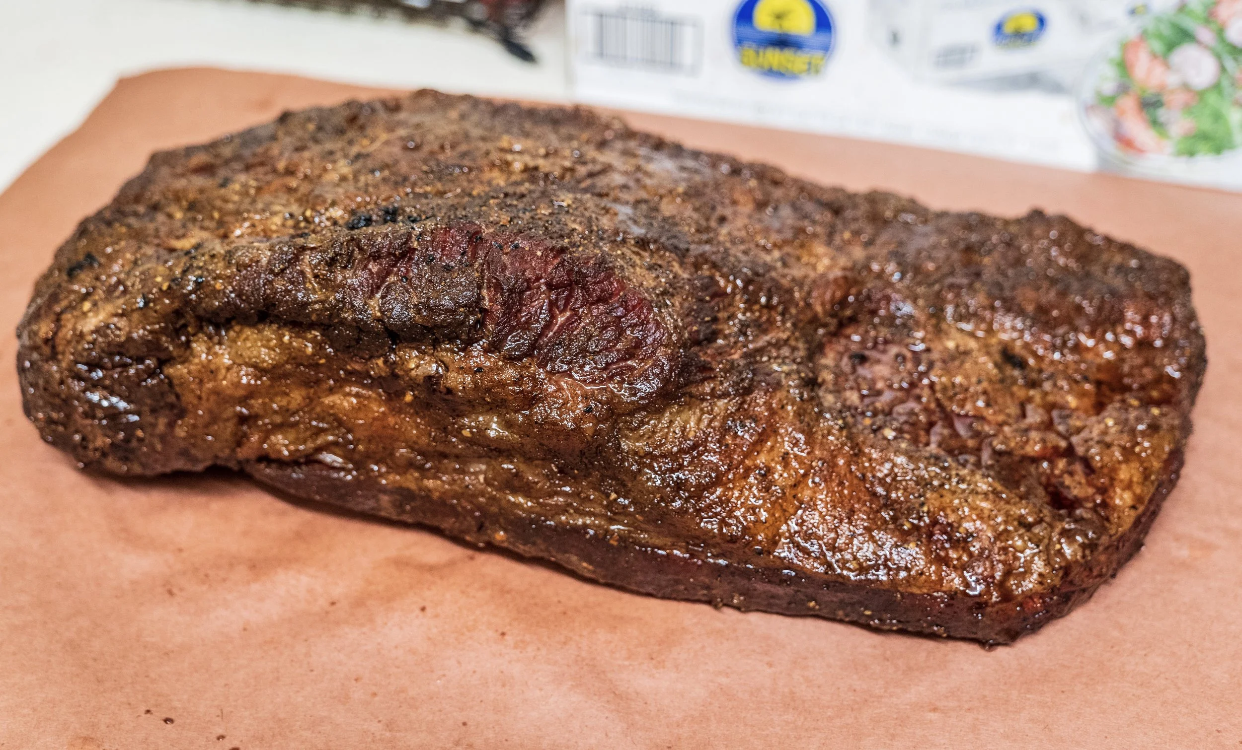 Brisket out of the smoker