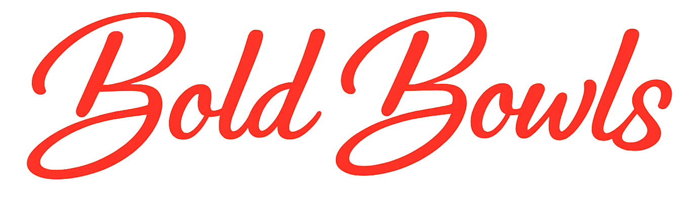 Bold Bows logo in red cursive text