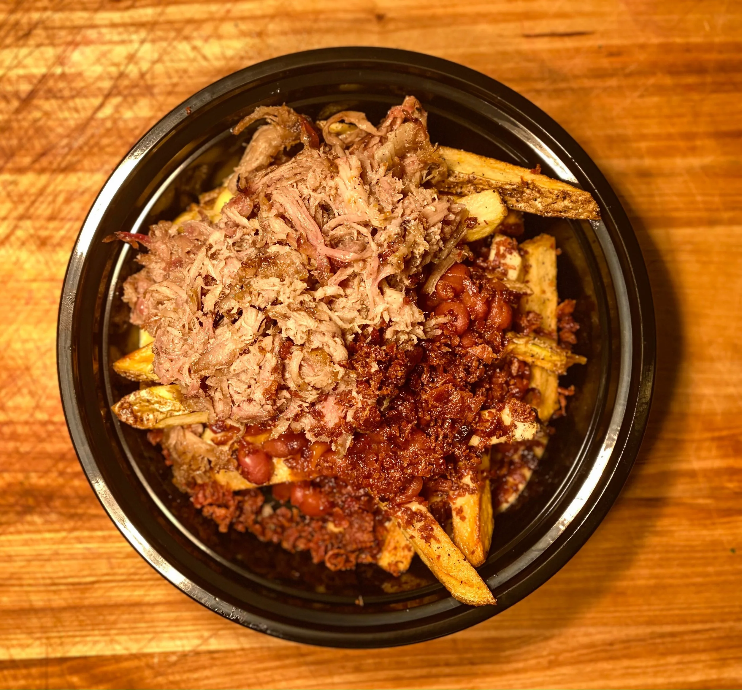 BBQ Pork Loaded Fries