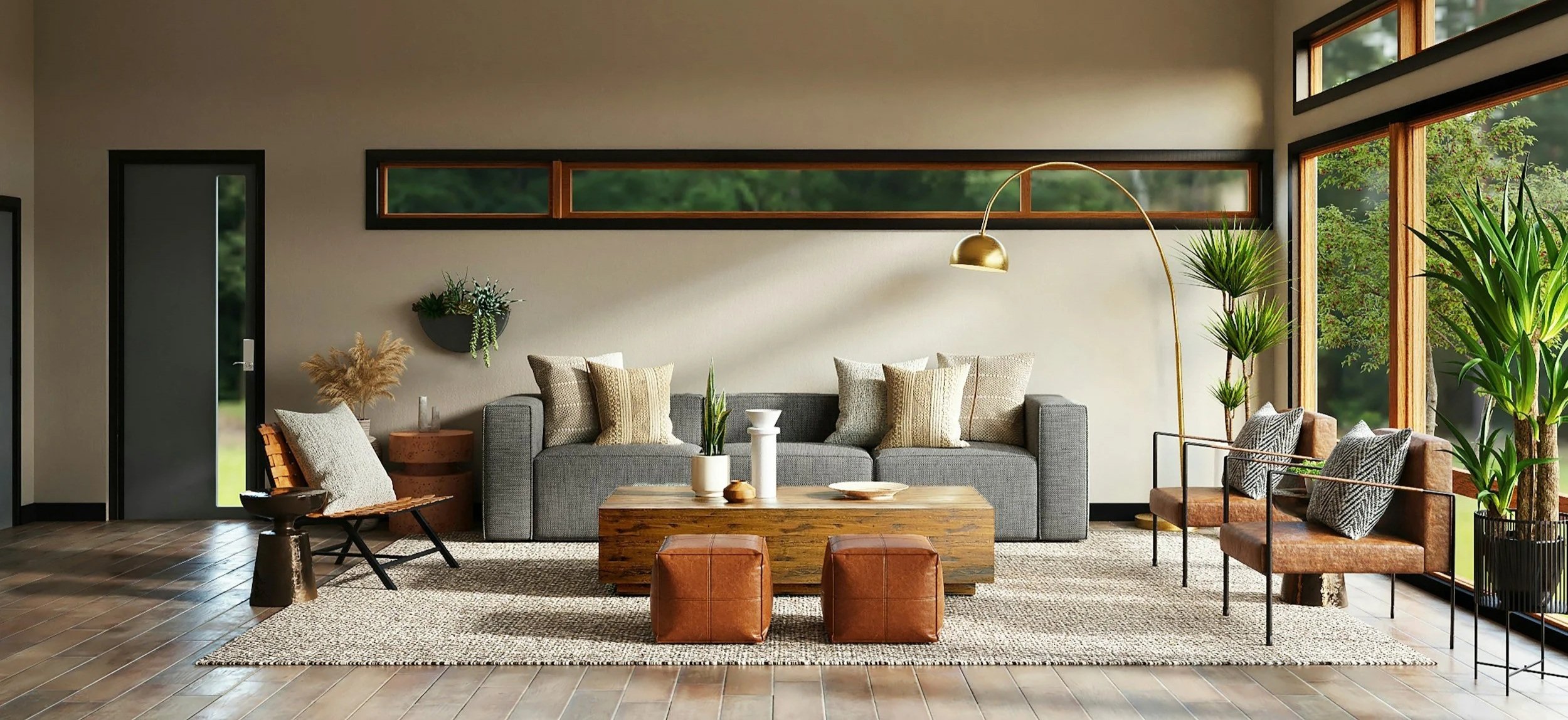 Modern living room on Colleen Myers's real estate website in Squamish BC