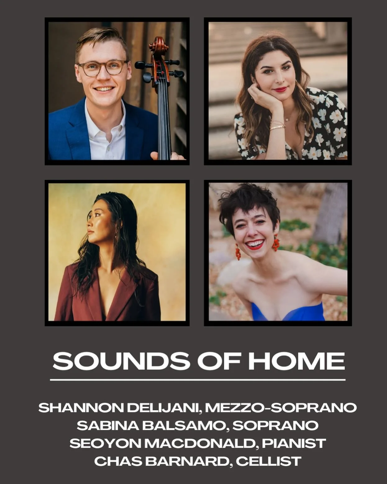 Getting together with some friends to perform some American classical music, jazz, and musical theater. There are two performances!

🗓️May 31st, 5:30 PM in Santa Monica: private residence, RSVP for details!

🗓️June 1st, 2:30 PM in Goleta: Christ Lu