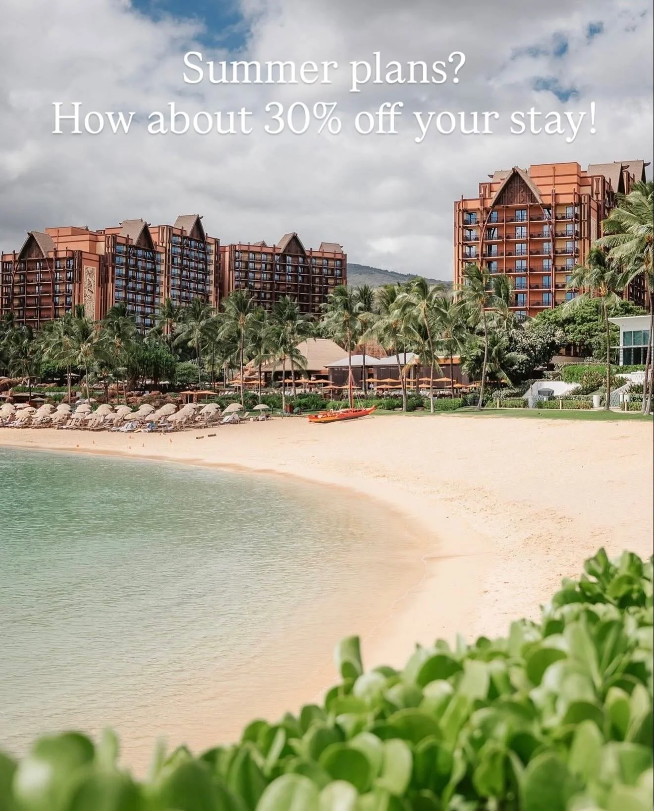Aulani is offering up to 30% off select stays, making this the perfect time to plan that tropical escape you&rsquo;ve been dreaming about. Think private lagoon beaches, a lazy river, island-inspired dining, and Disney character moments &mdash; all se