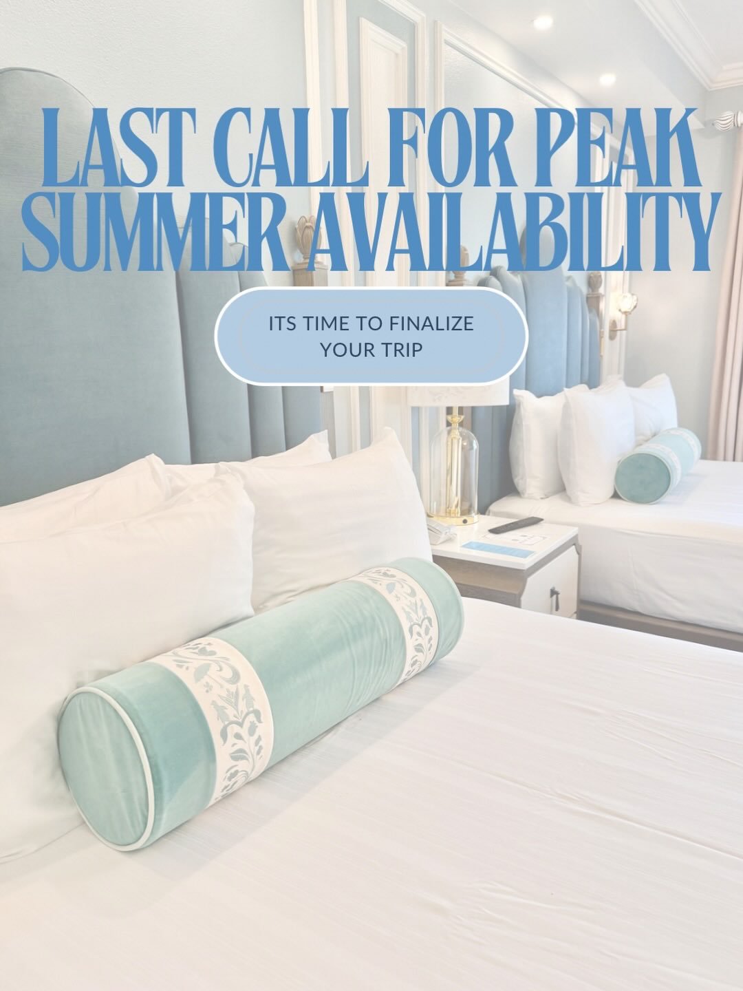 If a Disneyland or Walt Disney World trip is on your family&rsquo;s wish list this summer, now is the time to lock it in. Summer is peak travel season at Disney, which means the most popular resort rooms, family suites, and preferred locations close 