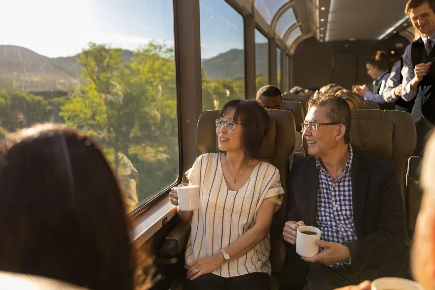 Summer on Canyon Spirit is all about sunshine, wide-open landscapes, and unforgettable moments. 🚂☀️

From July to August, hot, low-humidity days give way to comfortable evenings, creating the perfect setting to relax onboard and take in the views.


