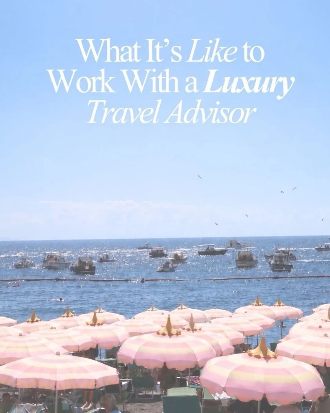 There is a difference between taking a trip and having an experince that is crafted entirely around you. Here is what working with a luxury travel agent actually looks like. 

Caroline@GSCWorldTravel.com
💼 Luxury Travel Advisor with @gscworldtravela
