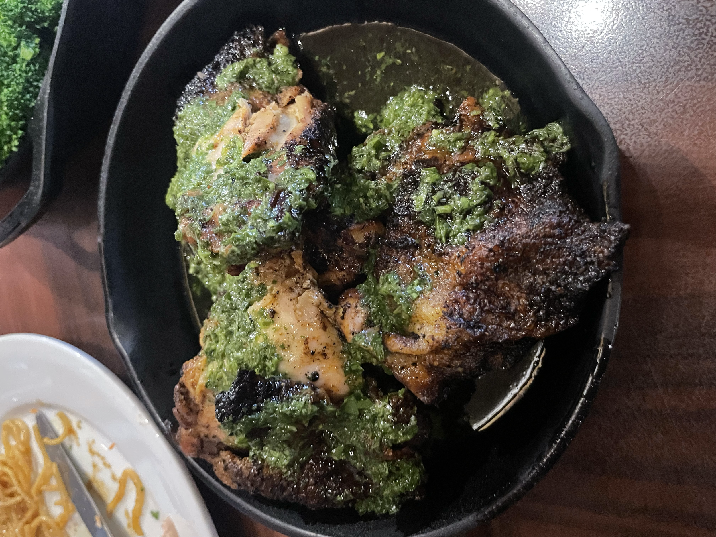 Chicken withPolynesian-inspired Chimichurri Sauce from 'Ohana at the Polynesian Resort