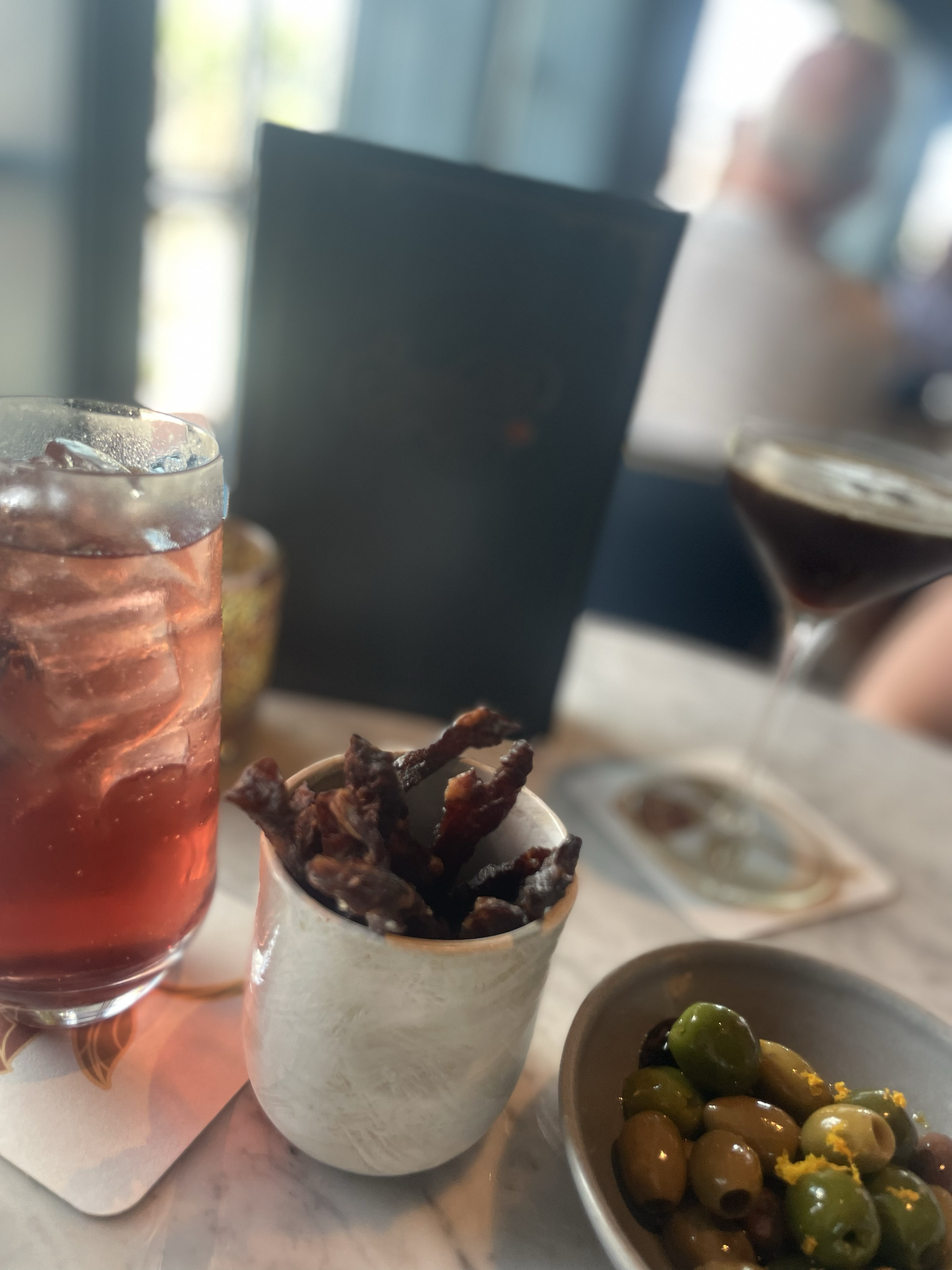 House- Made Beef Jerky & Olives from The Enchanted Rose at The Grand Floridian Resort & Spa