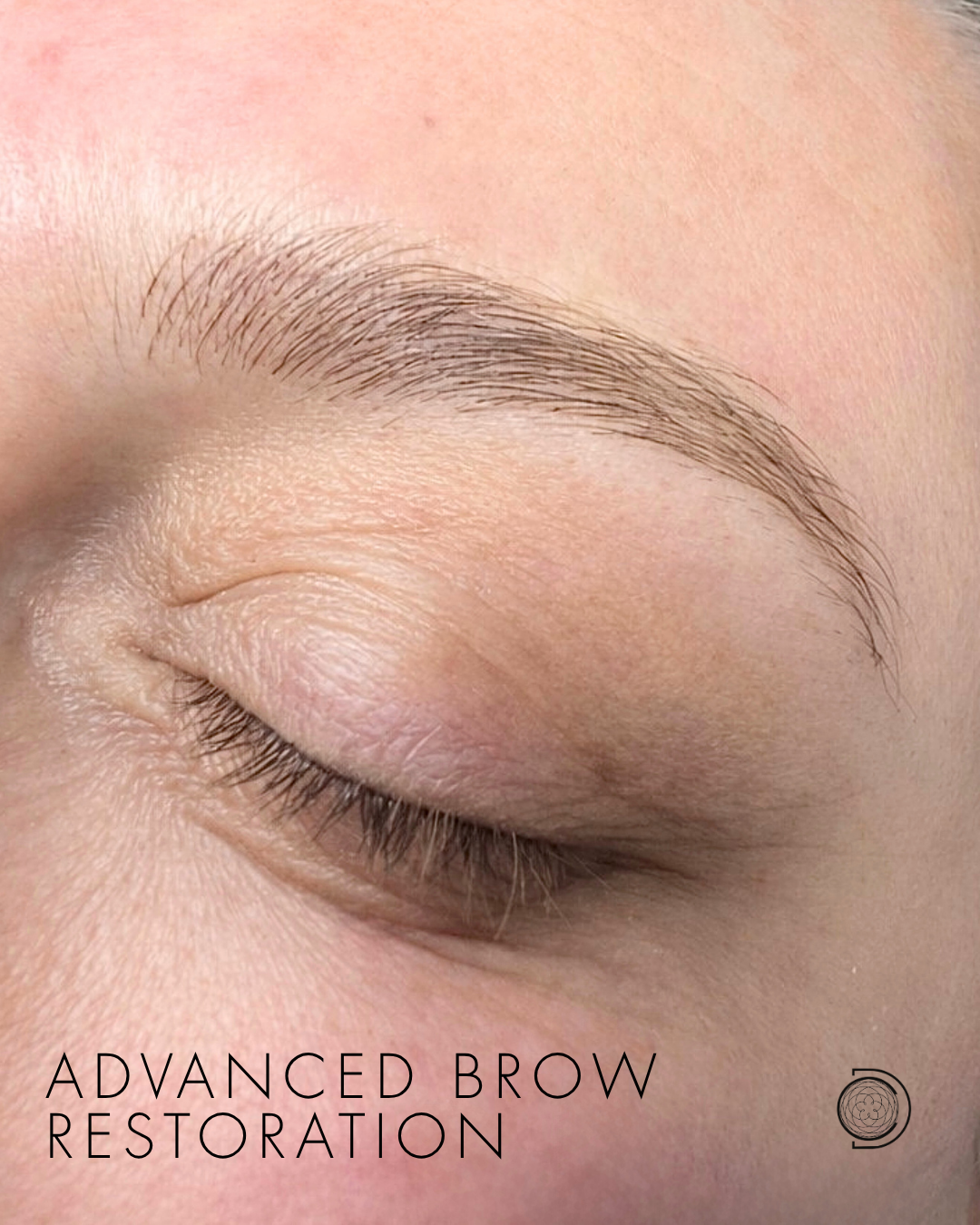 David Chum DCPC close-up alopecia brow nano brow tattoo