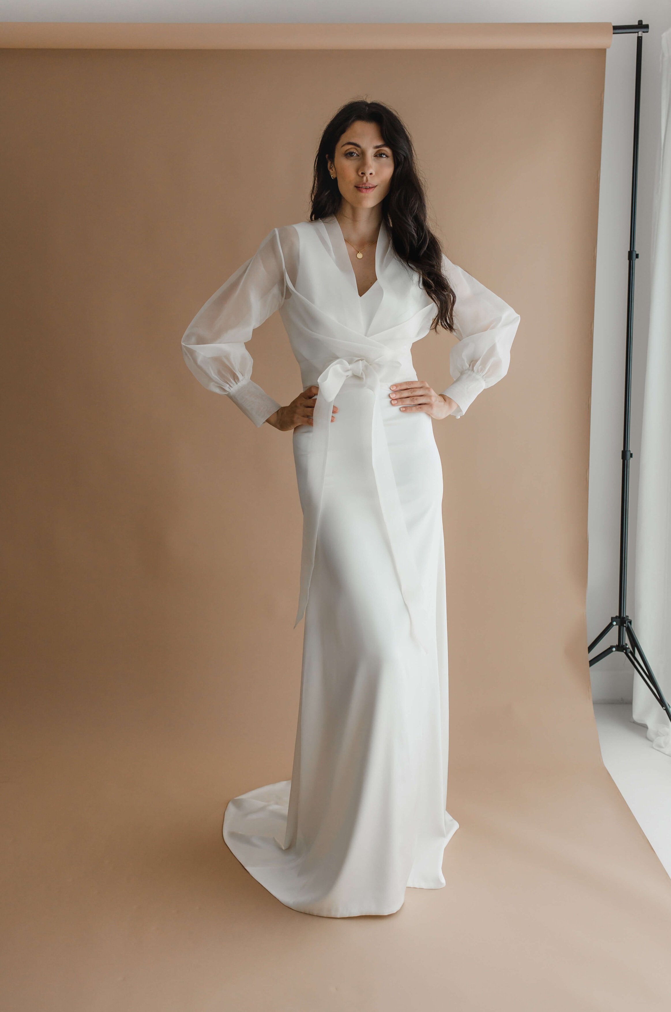 Sheer bridal blouse top