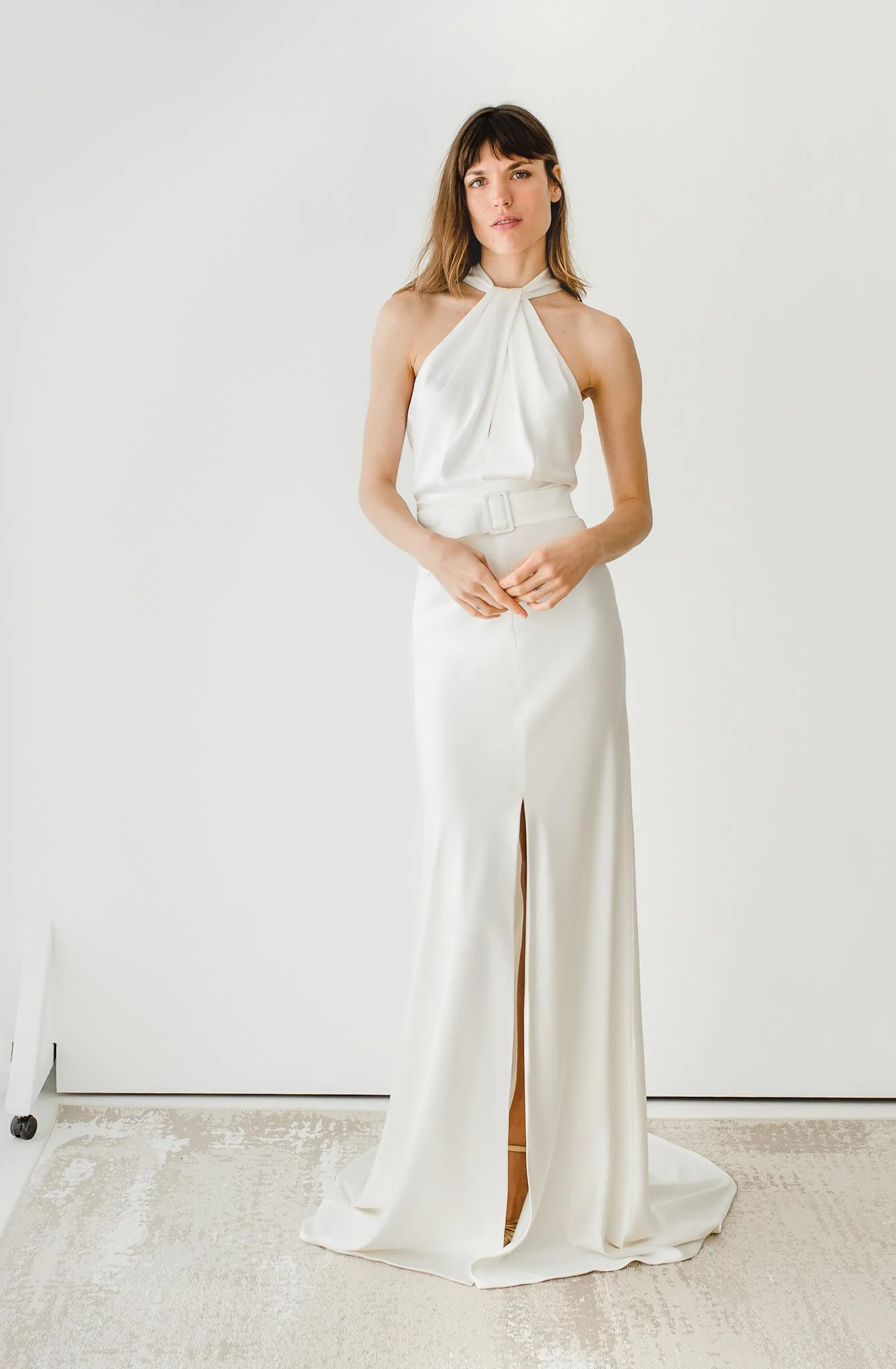 split front wedding dress skirt