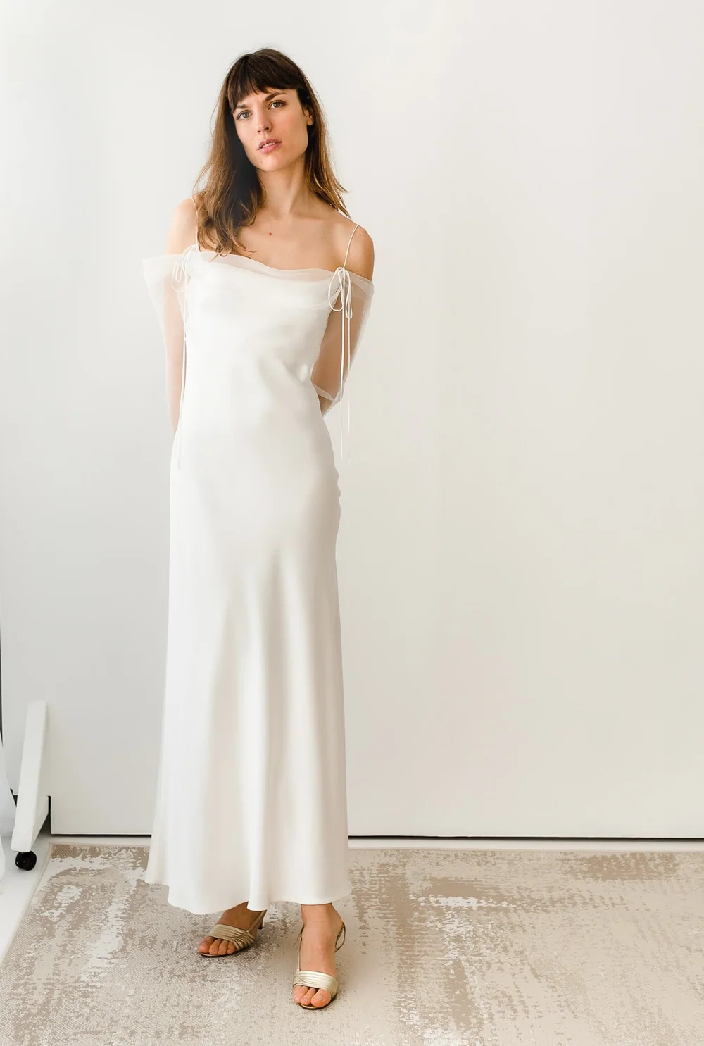 organza dress topper Hand-Painted Silk Organza Midnight Topper