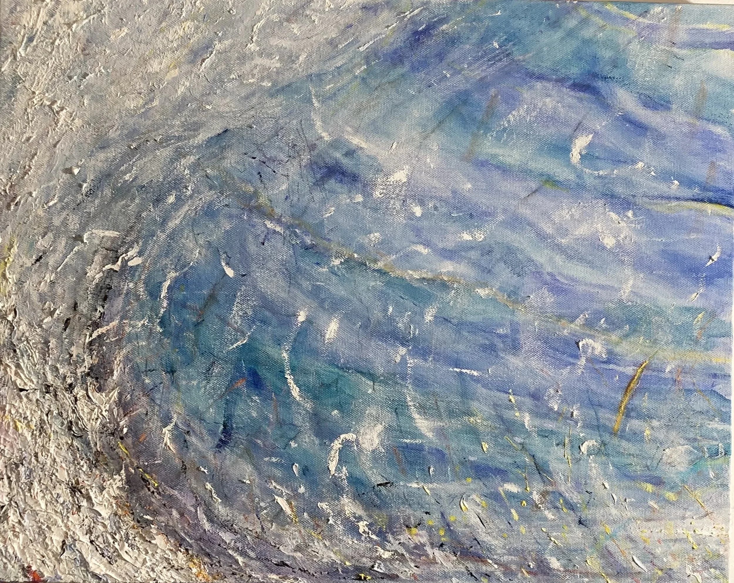 "Torrential" 24x18" oil on canvas 2024-2025