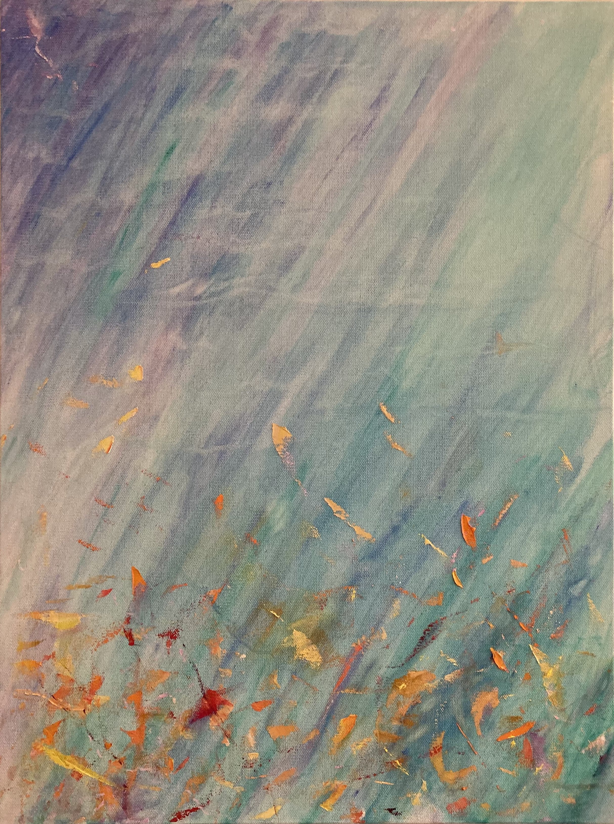 "I Think of Summer Days Again",  16 x20", Oil on canvas,  2023