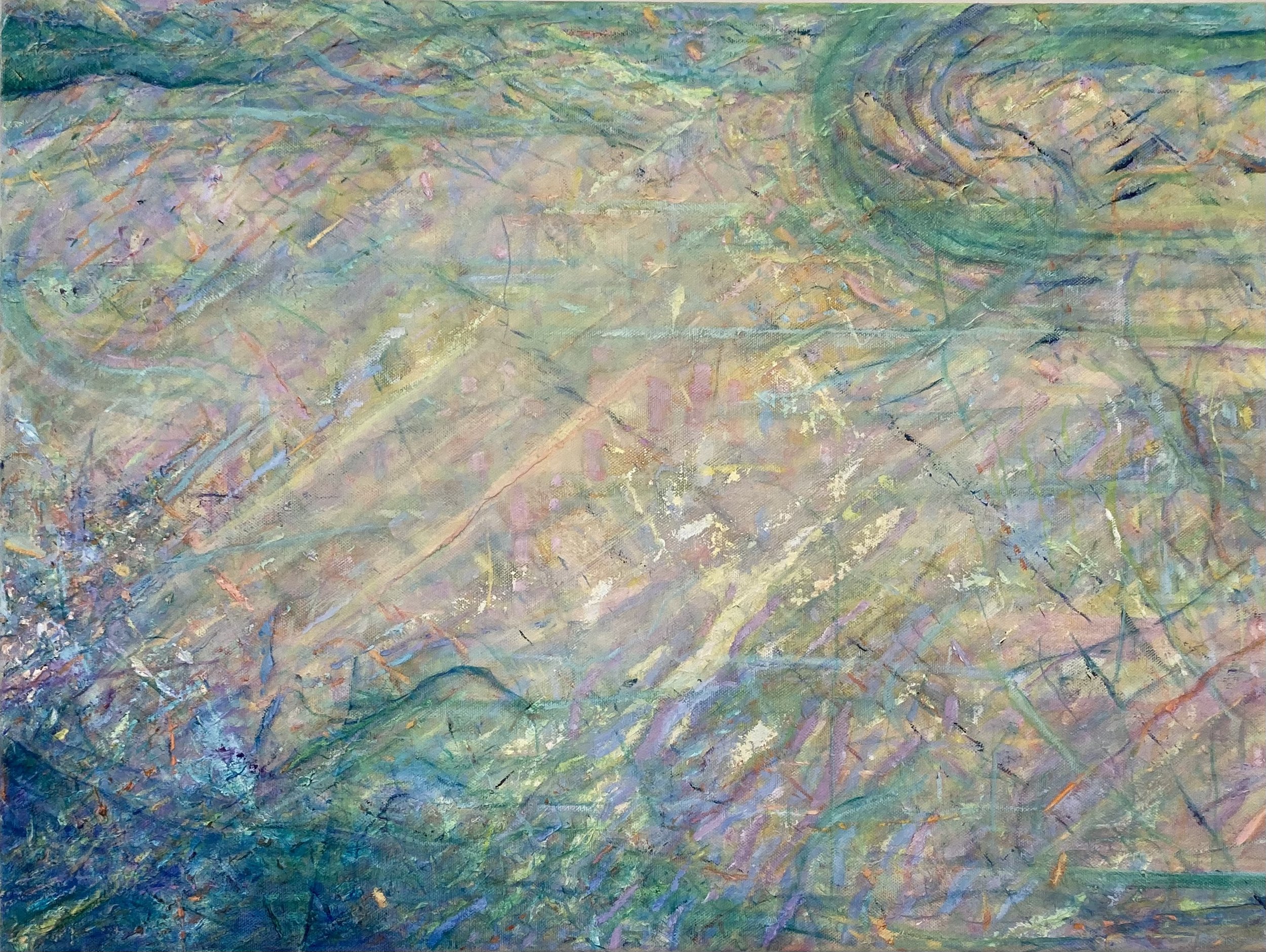 "Between the Mist and the Waves"  24x18" Oil on canvas  2022