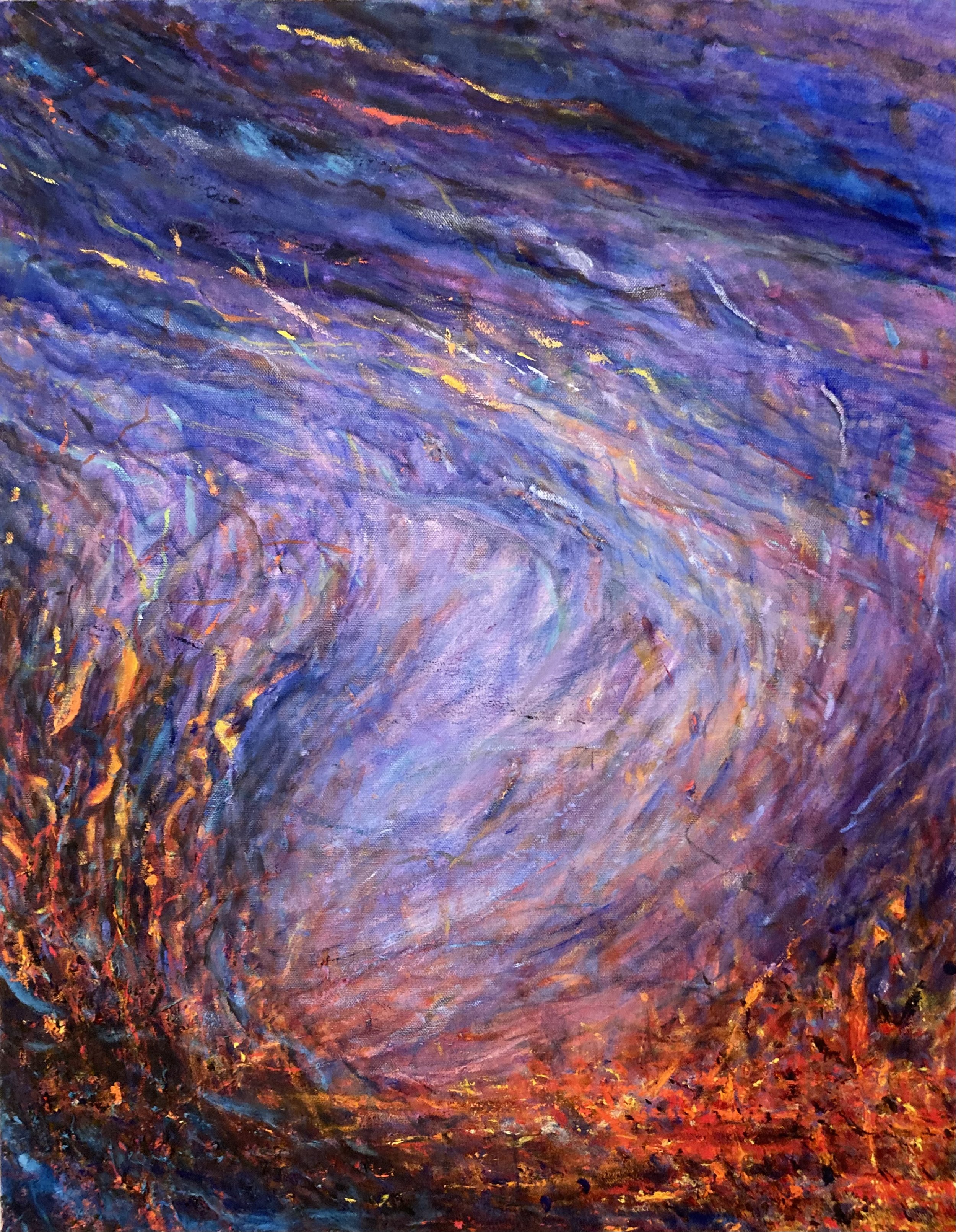 ""Fire That Sustains Us" 22x28" Oil on Canvas 2022-2023