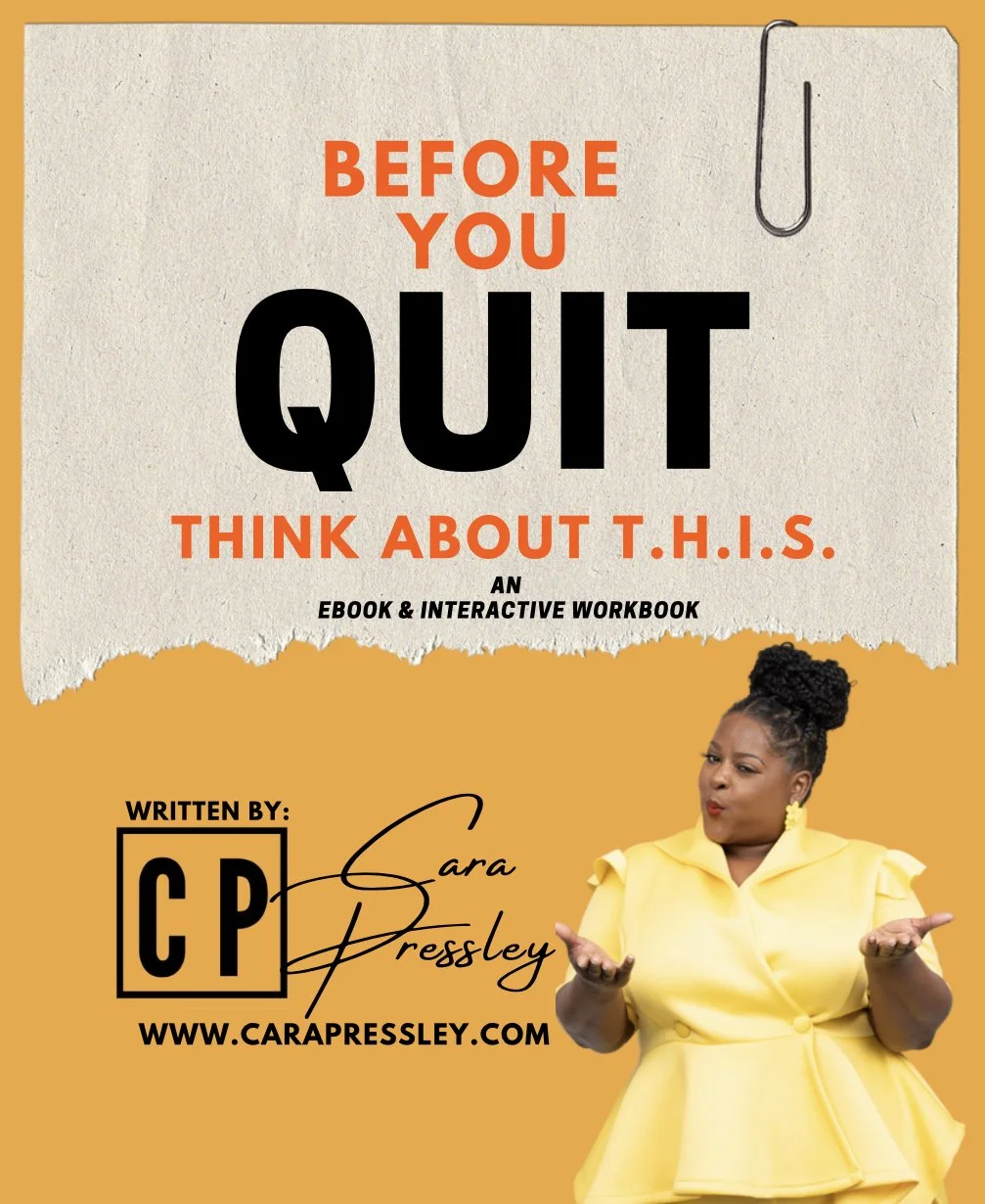 Before You QUIT - interactive E-Workbook