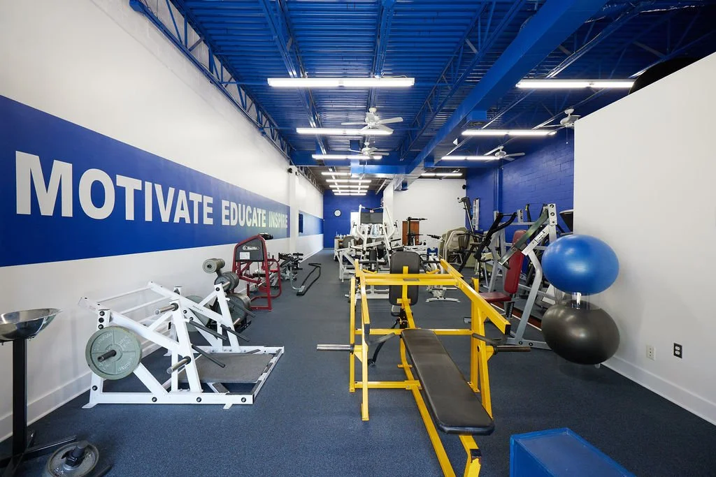 Interior of the Excellence In Fitness private personal training studio in Millersville, Maryland, featuring premium strength training equipment in a clean, welcoming environment for adults 40 and older.