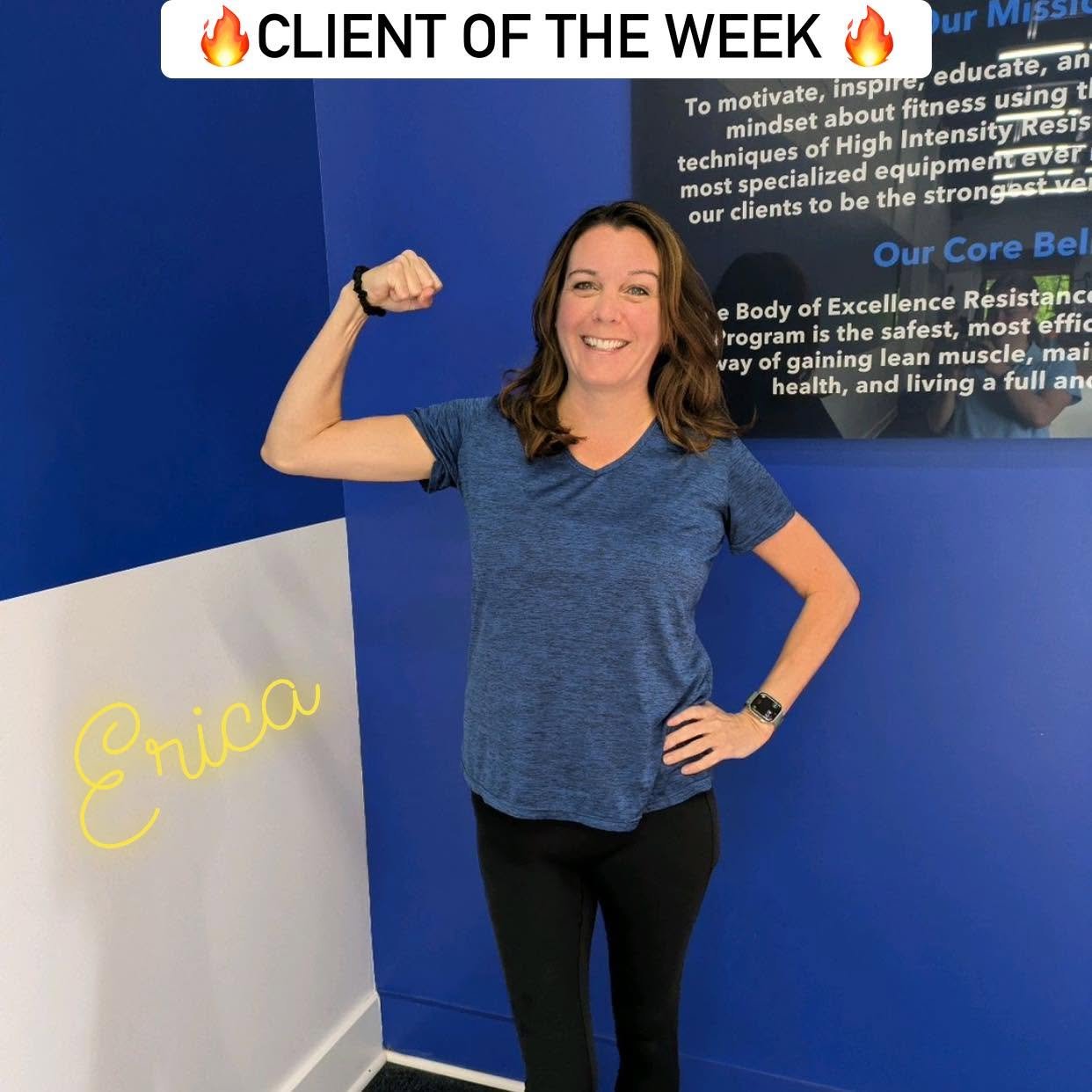 Erica has a busy  schedule  but she never misses her EIF sessions! She's building strength and getting healthier though EIF's personalized coaching.