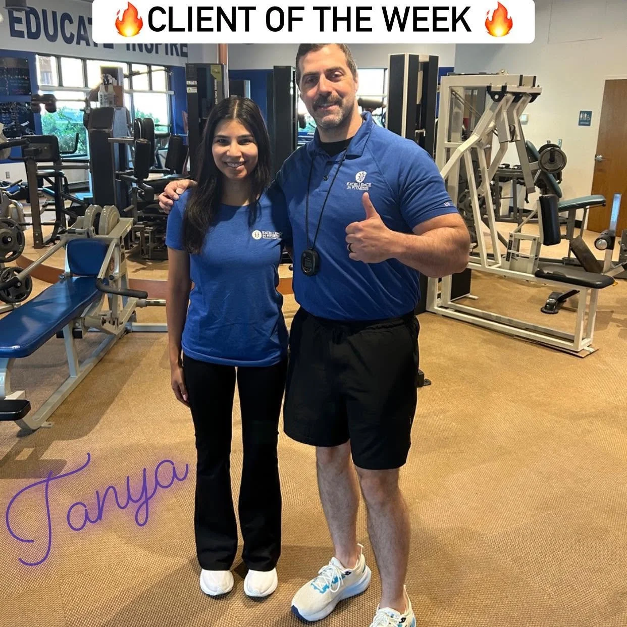 Tanya's consistency creates results. Her positive attitude and commitment to every workout make her stronger each week through personalized one-on-one coaching at Excellence In Fitness.