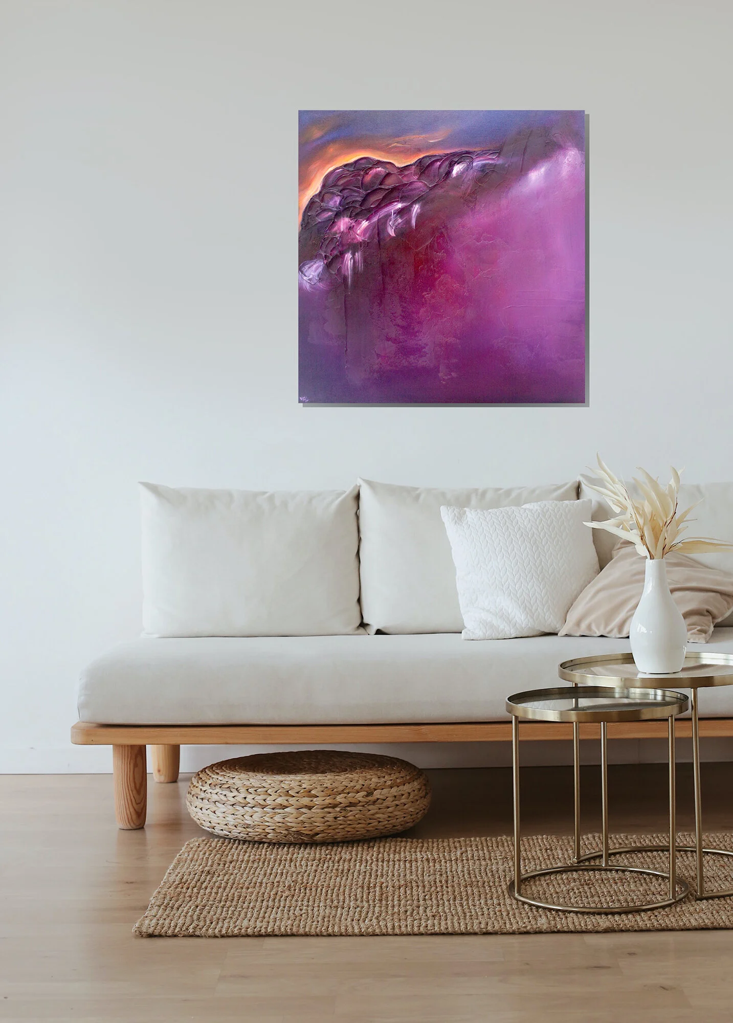 Transient Light Original Abstract Painting — Victoria FitzGerald Textural Abstract Artist and