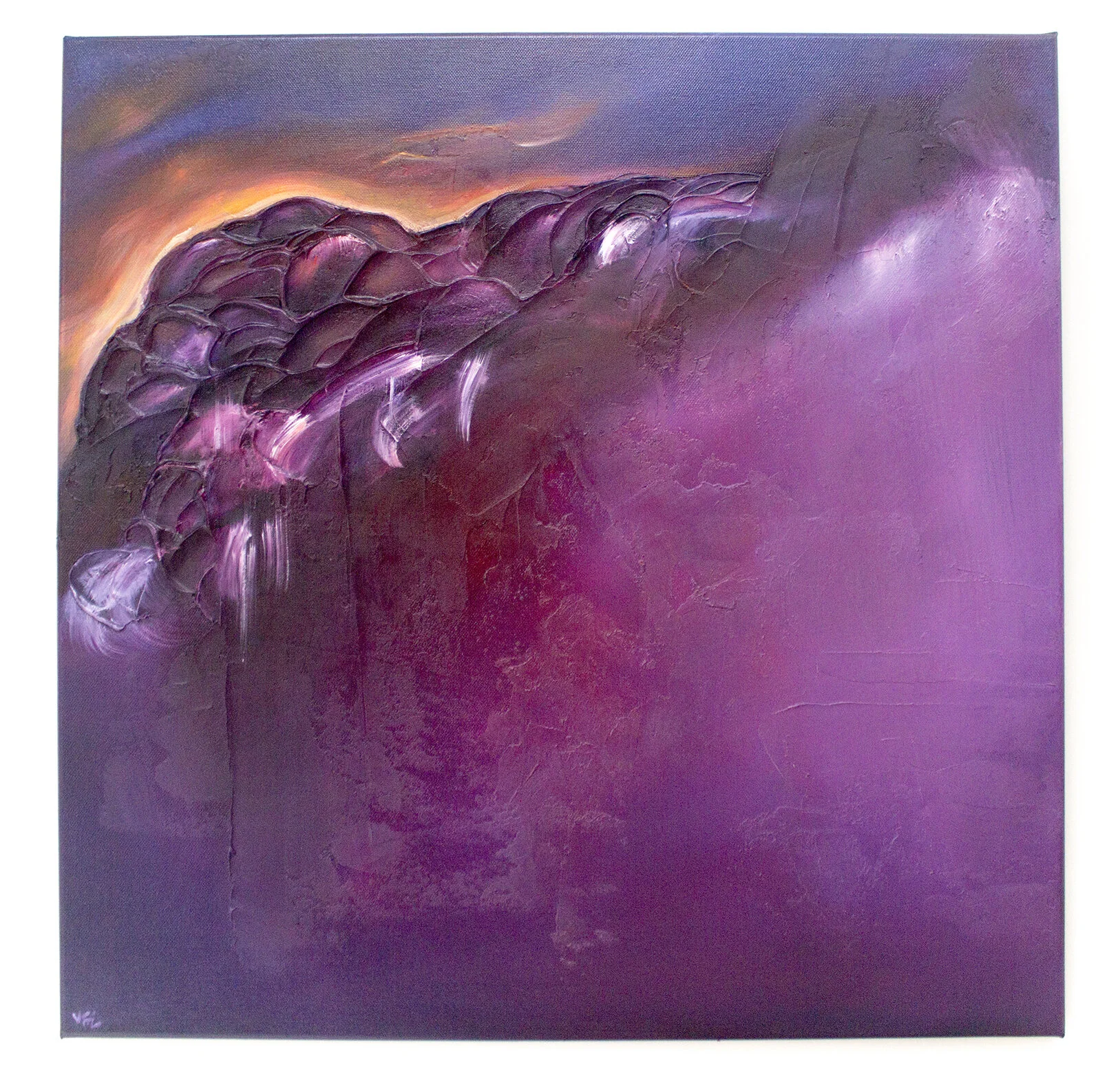 Transient Light Original Abstract Painting — Victoria FitzGerald Textural Abstract Artist and