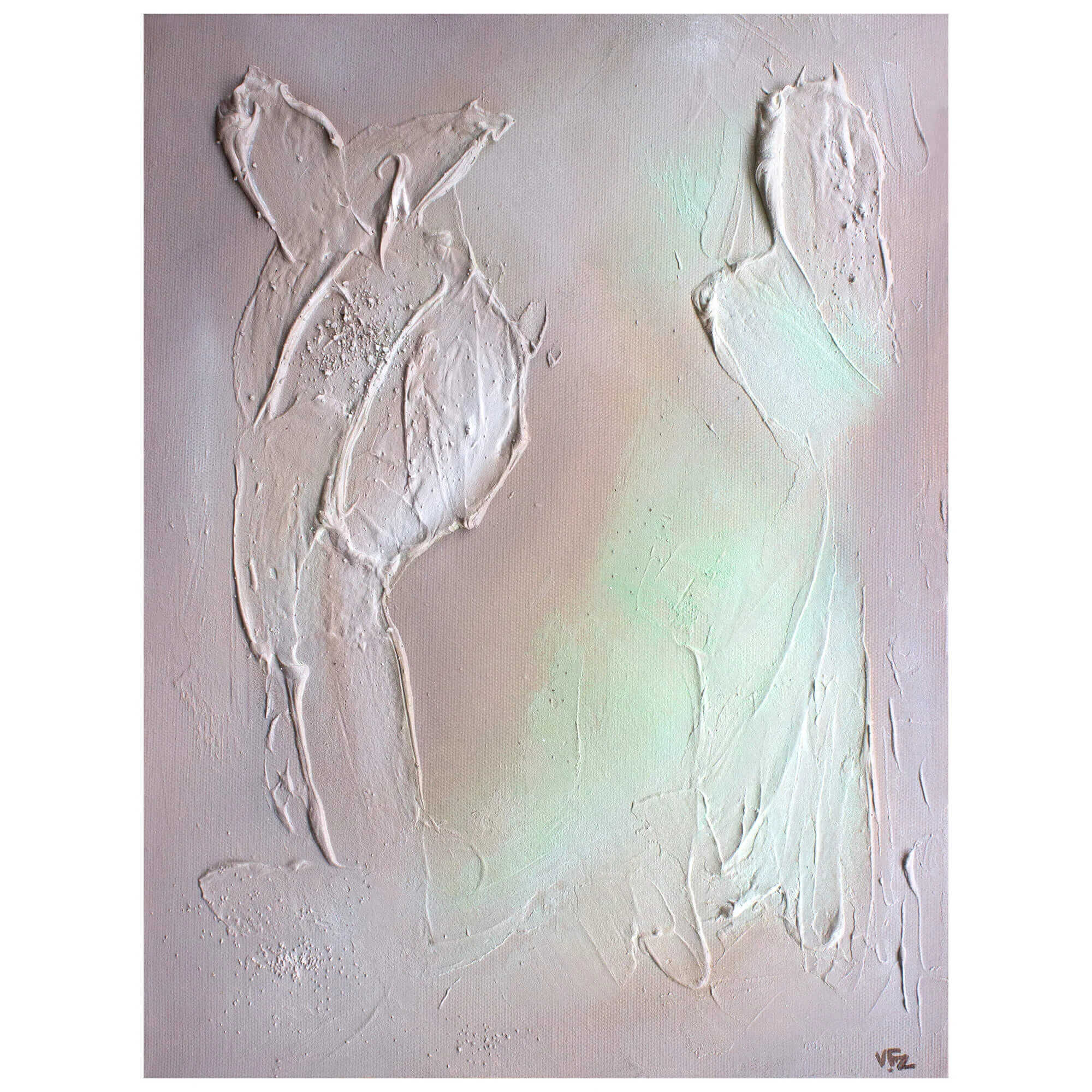 'Maelstrom', Mixed media; oil on canvas with a textured base, 40.5 x 30.5cm, 2016