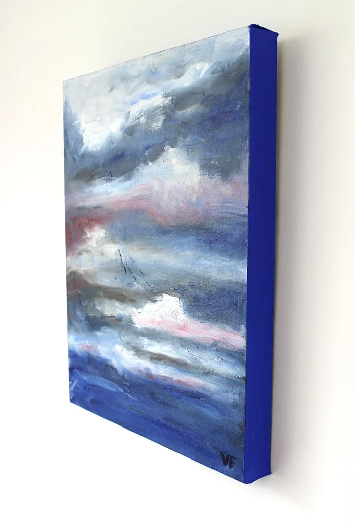 Catharsis Original Abstract Cloud Painting — Victoria FitzGerald Textural Abstract Artist