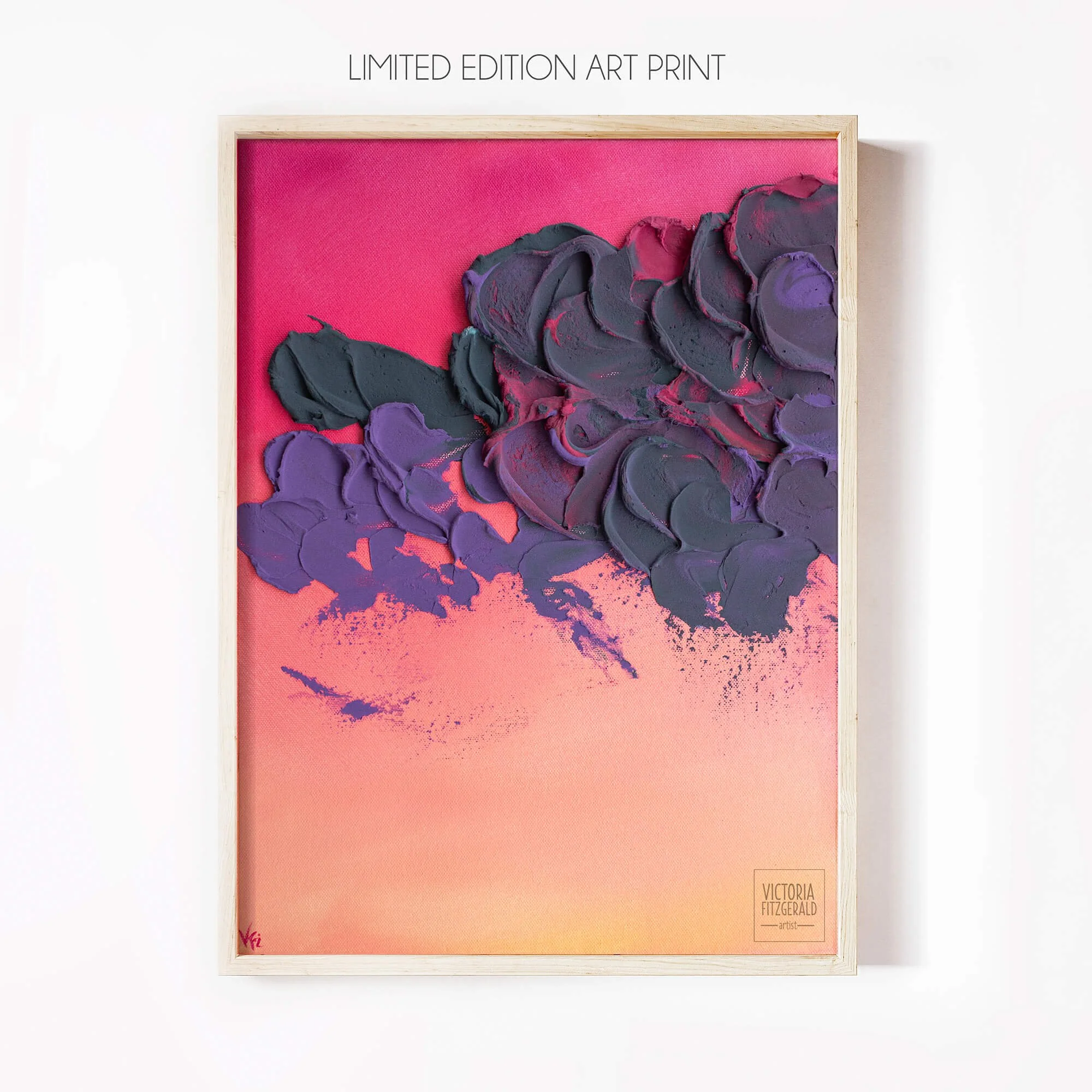 VELLEITY Limited Edition Giclee Art Print — Victoria FitzGerald Textural Abstract Artist
