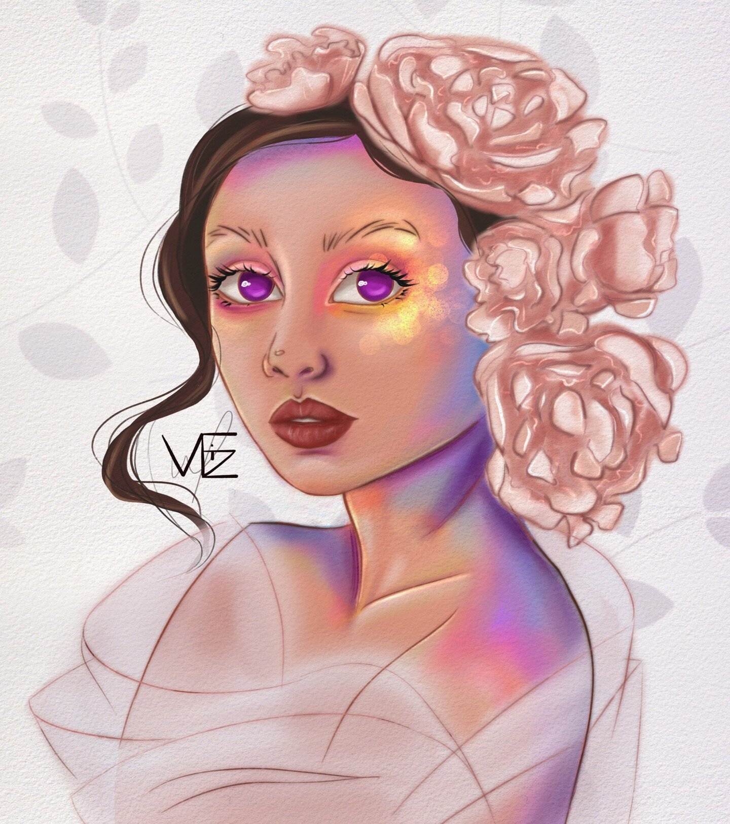 &ldquo;Peony&rdquo; is done. I&rsquo;m not very good at flowers but it&rsquo;s the impression that counts right ? 🤣. It is also this weeks challenge for #thetuesdaycollective Hair plants prompt! what Do you think of this one ?