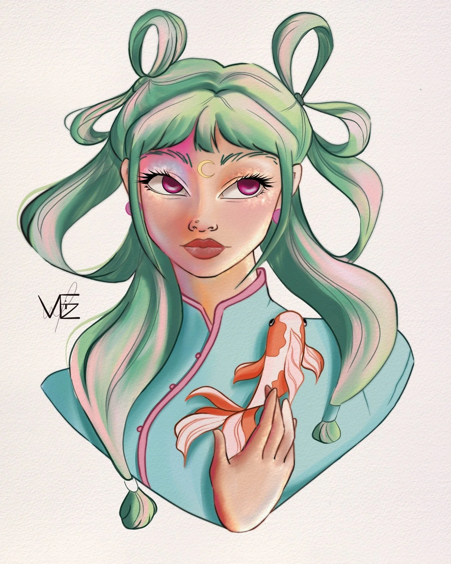 It&rsquo;s been a while. I finally sat down to draw and wanted to create my version of @ilrsmur DTIYS #ilrsmur65k . This was fun .